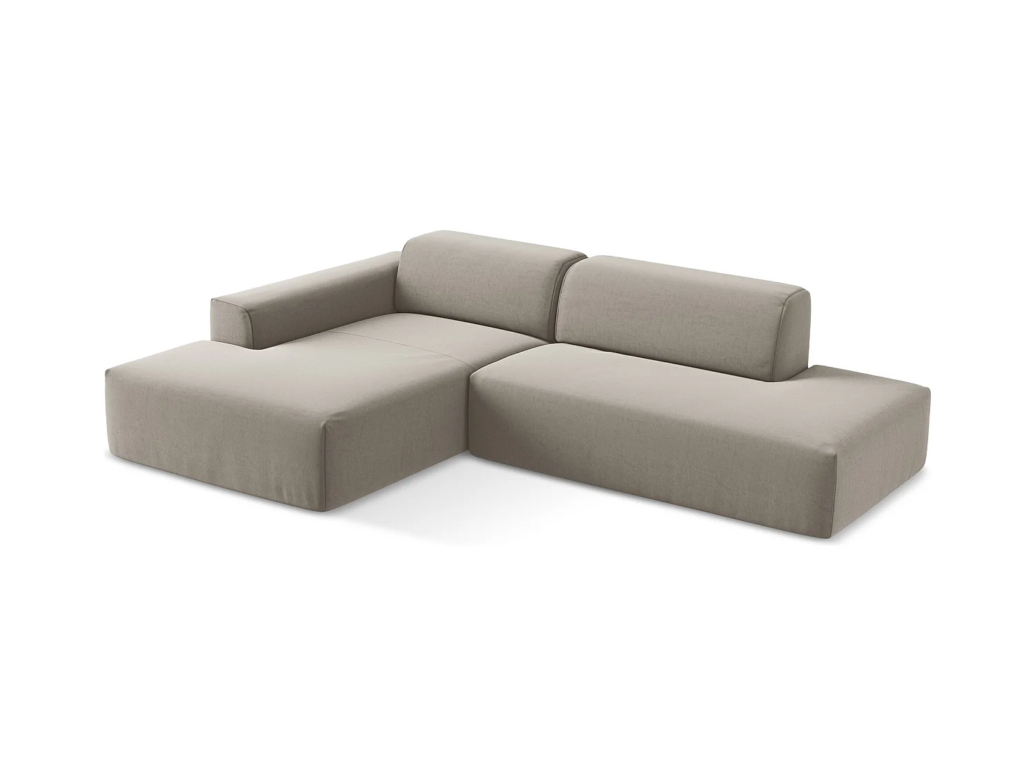 Narożnik prawostronny - z tkaniny welwetowej - kreci - KELI