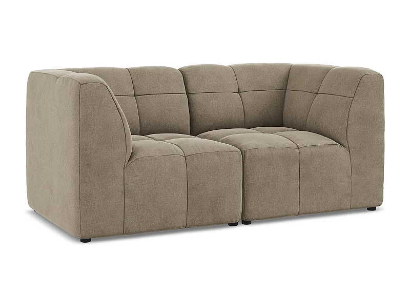 2-Sitzer Sofa - - Samt - Beige - ALOHA