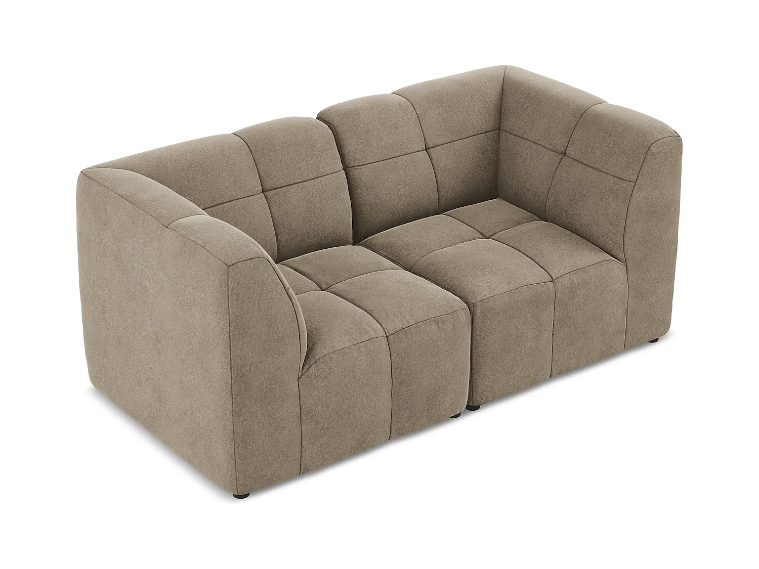 2-Sitzer Sofa - - Samt - Beige - ALOHA