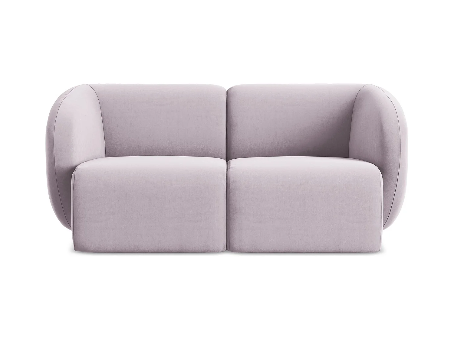 2-Sitzer Sofa - - Samt - Lavendel - LANI