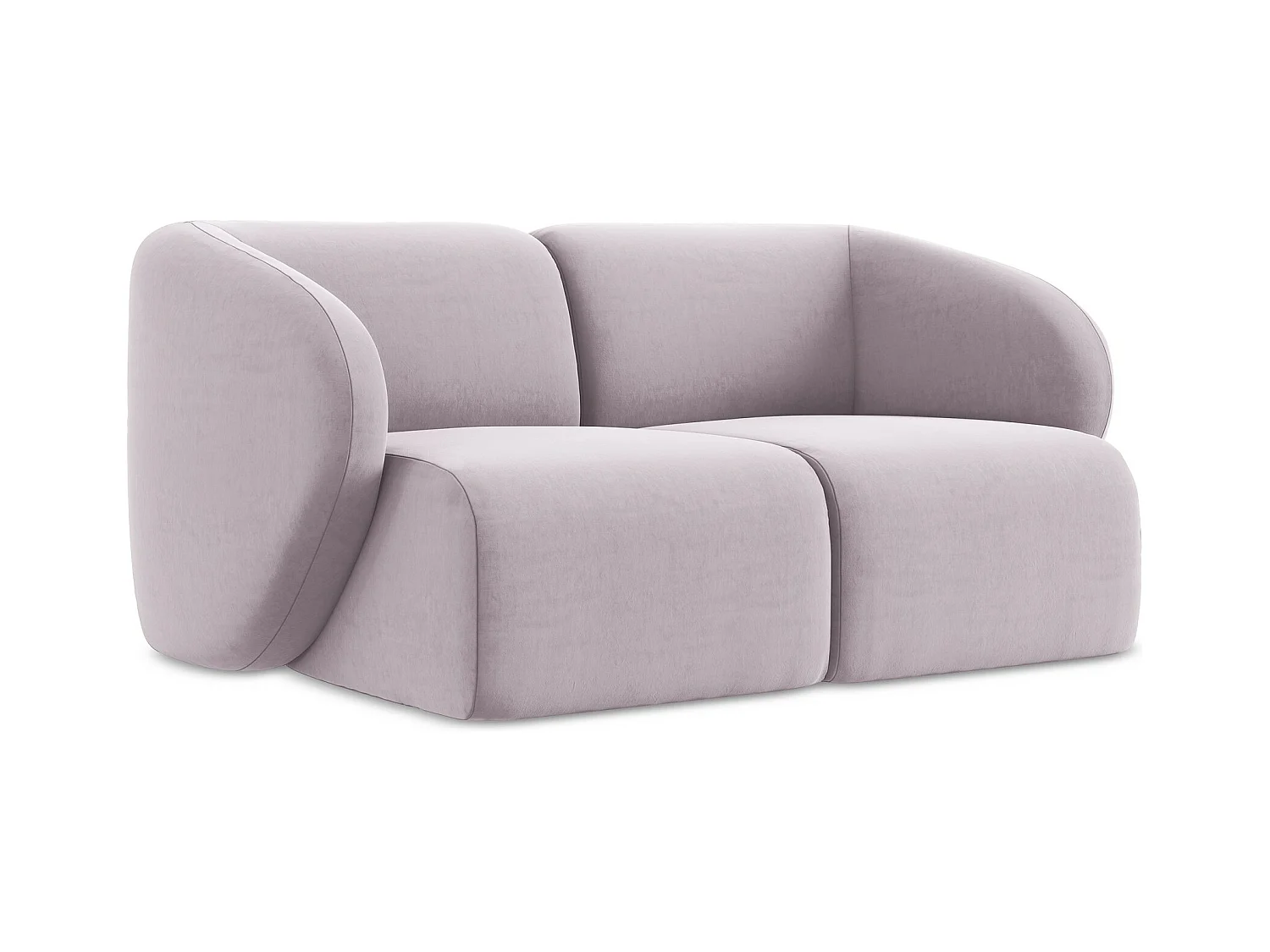 2-Sitzer Sofa - - Samt - Lavendel - LANI