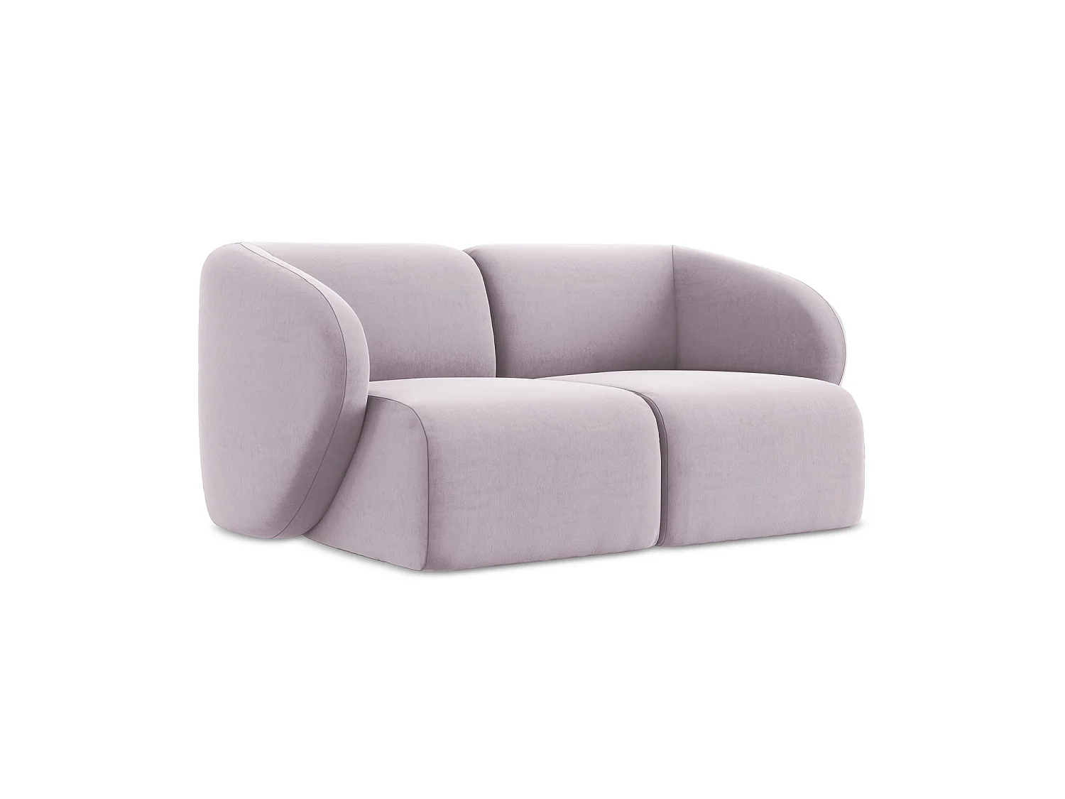2-Sitzer Sofa - - Samt - Lavendel - CERVO