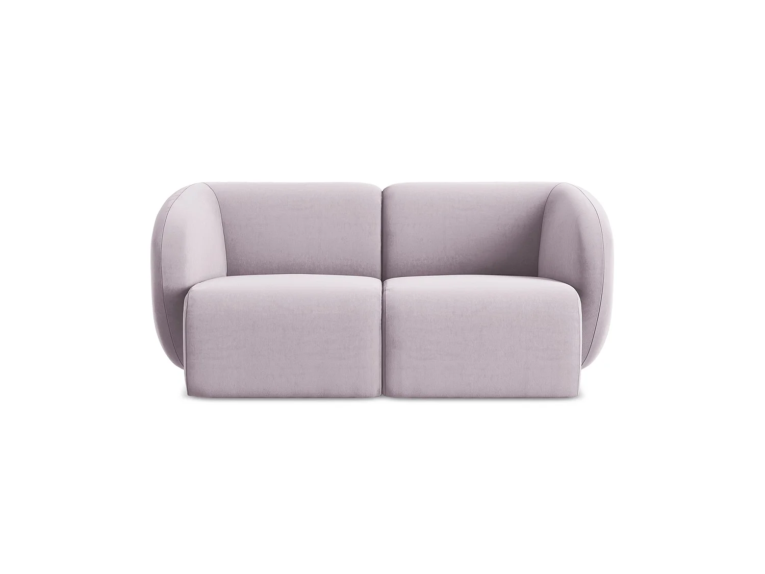2-Sitzer Sofa - - Samt - Lavendel - CERVO