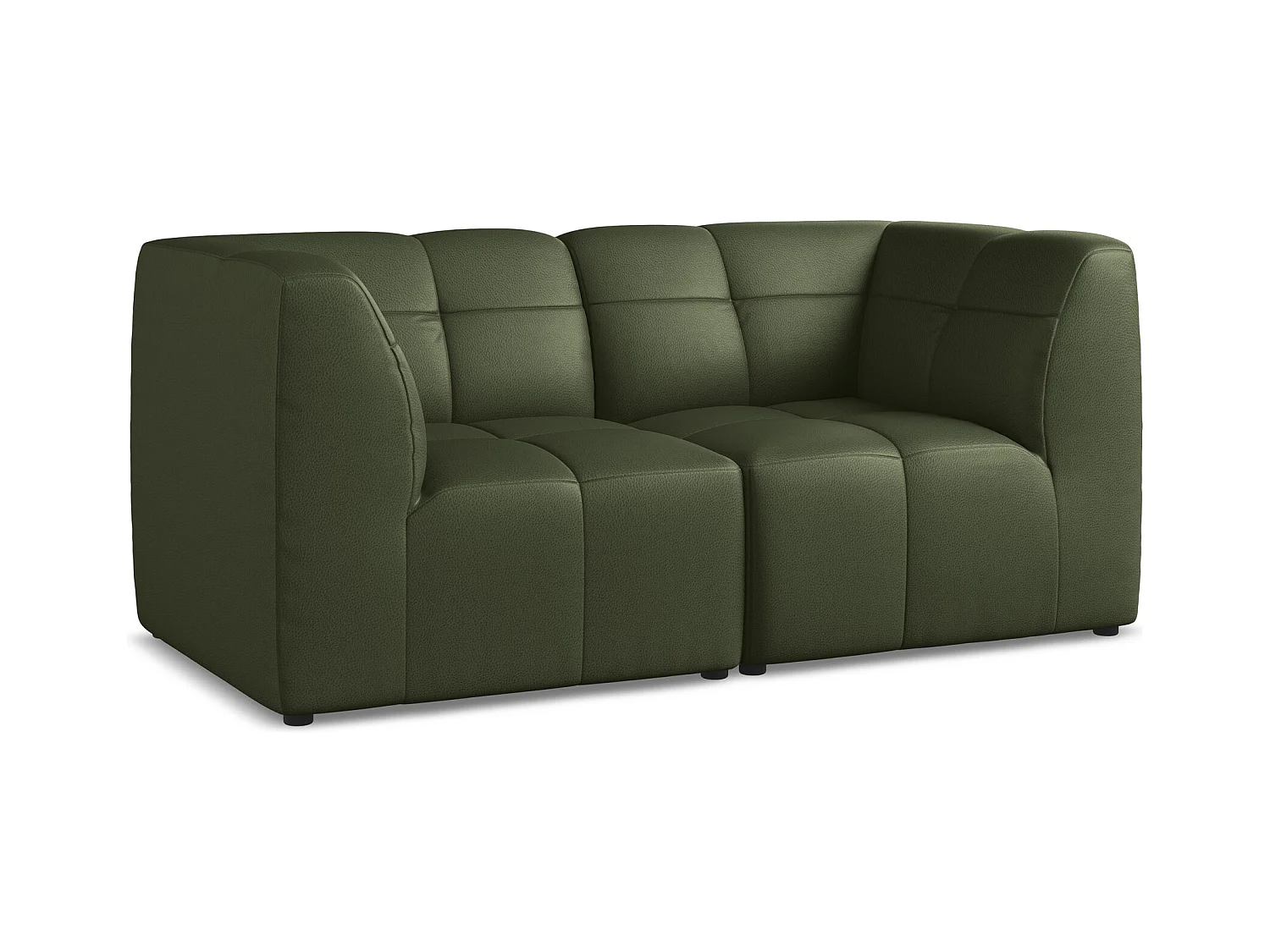 2-Sitzer Sofa - - Kunstleder - Grün - ALOHA