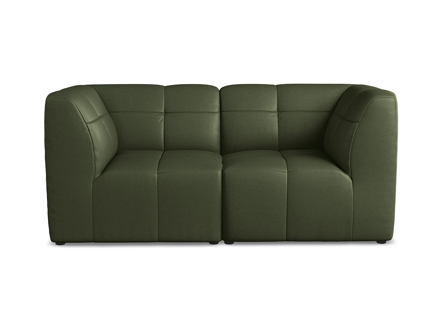 2-Sitzer Sofa - - Kunstleder - Grün - ALOHA