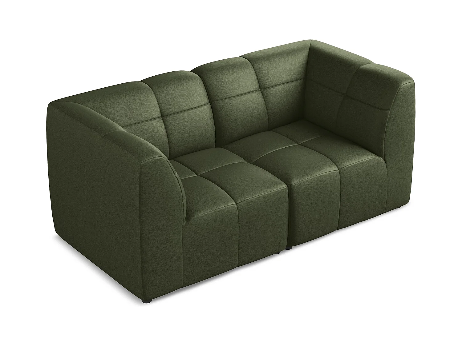 2-Sitzer Sofa - - Kunstleder - Grün - ALOHA