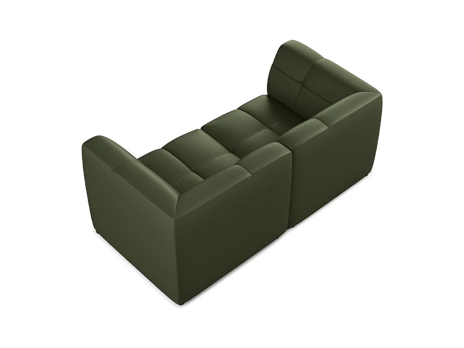 2-Sitzer Sofa - - Kunstleder - Grün - ALOHA