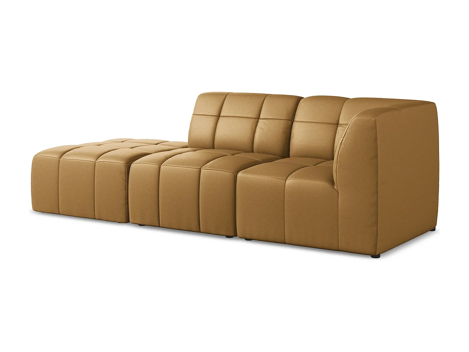 3-Sitzer Modulares Ecksofa - Ecke Links - Kunstleder - Carmel - ALOHA
