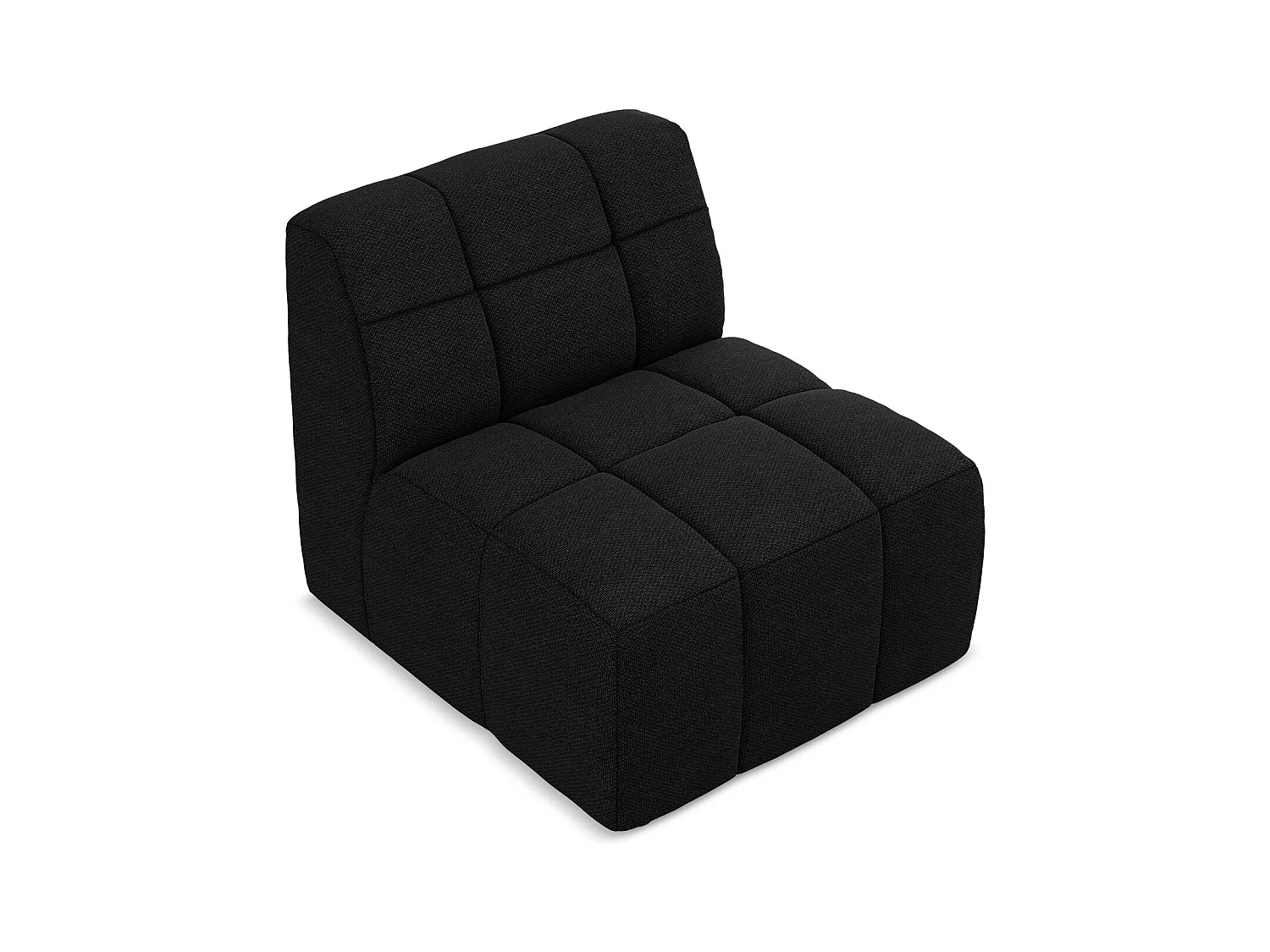 Modular - Mittelsofa - Bouclé - Schwarz - ALOHA