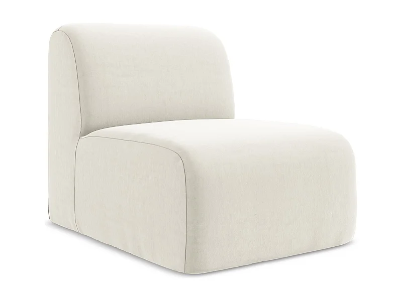 Moduł - z tkaniny welwetowej - jasny beż - LANI