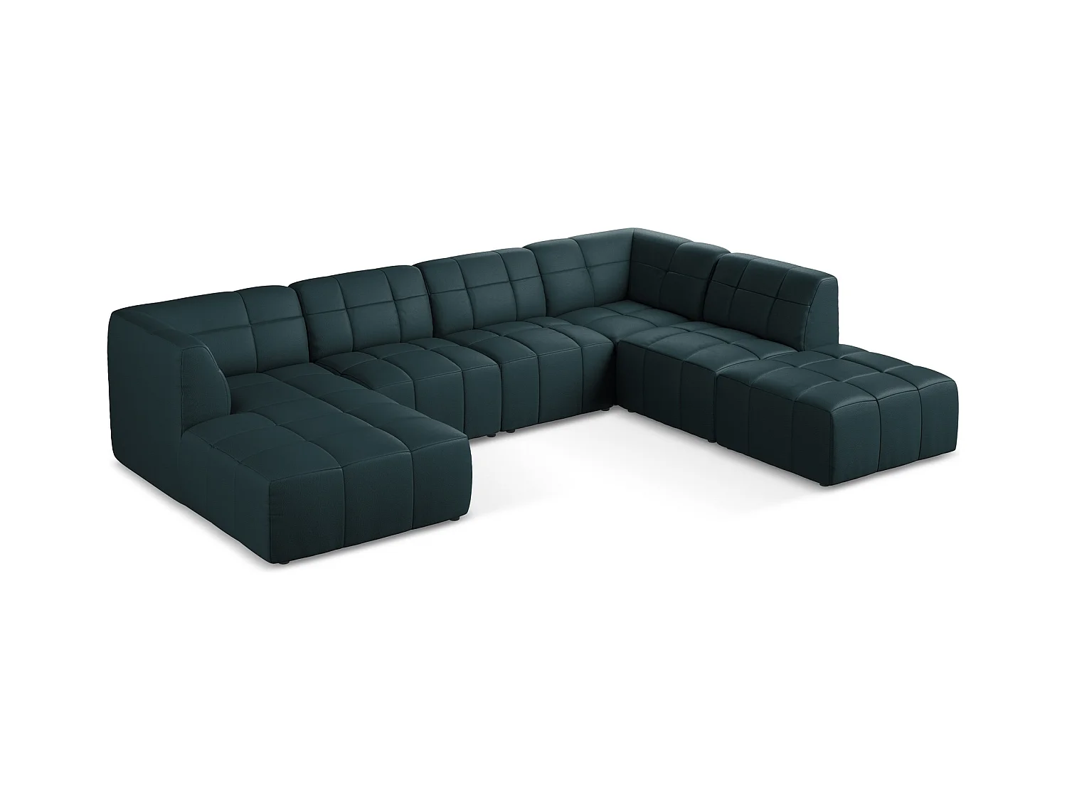 Panoramische hoekbank van marinier kunstleer - ALOHA