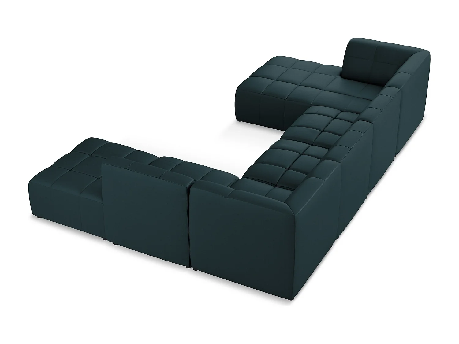 Panoramische hoekbank van marinier kunstleer - ALOHA