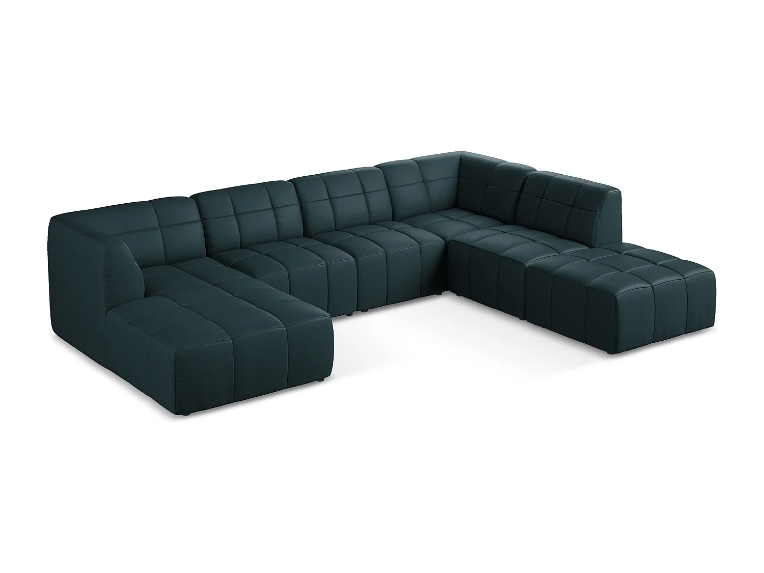 Panoramische hoekbank van marinier kunstleer - ALOHA