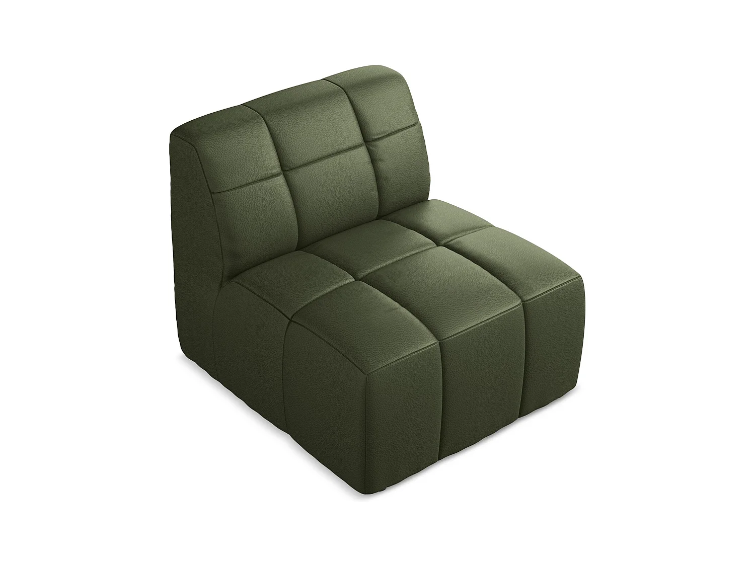 Modular - Mittelsofa - Kunstleder - Grün - ALOHA