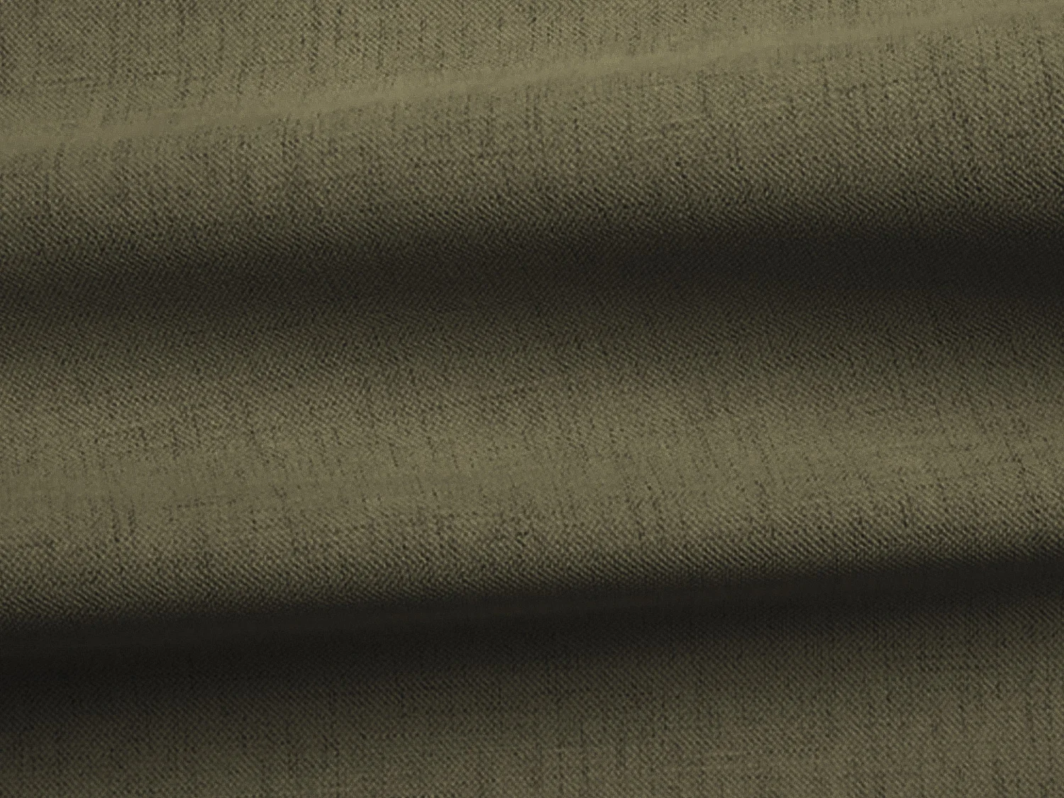 Canapé modulable 4 places en tissu texturé - olive - KELI