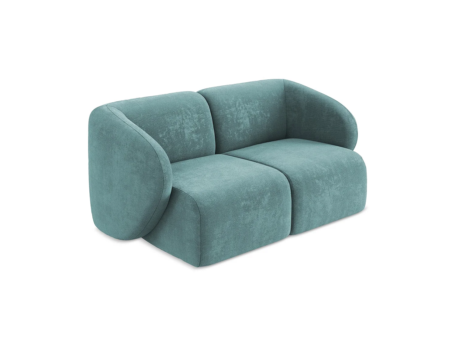 2-Sitzer Sofa - - Chenille - Jeans - CERVO