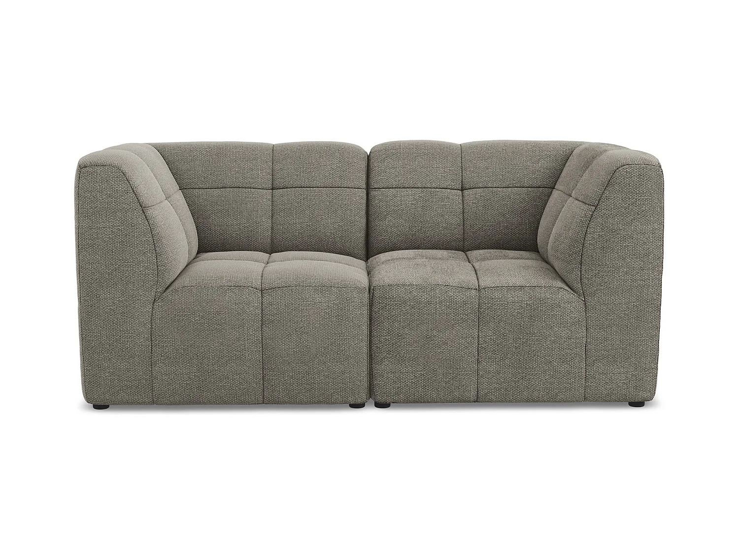 2-Sitzer Sofa - - Bouclé - Grau - ALOHA