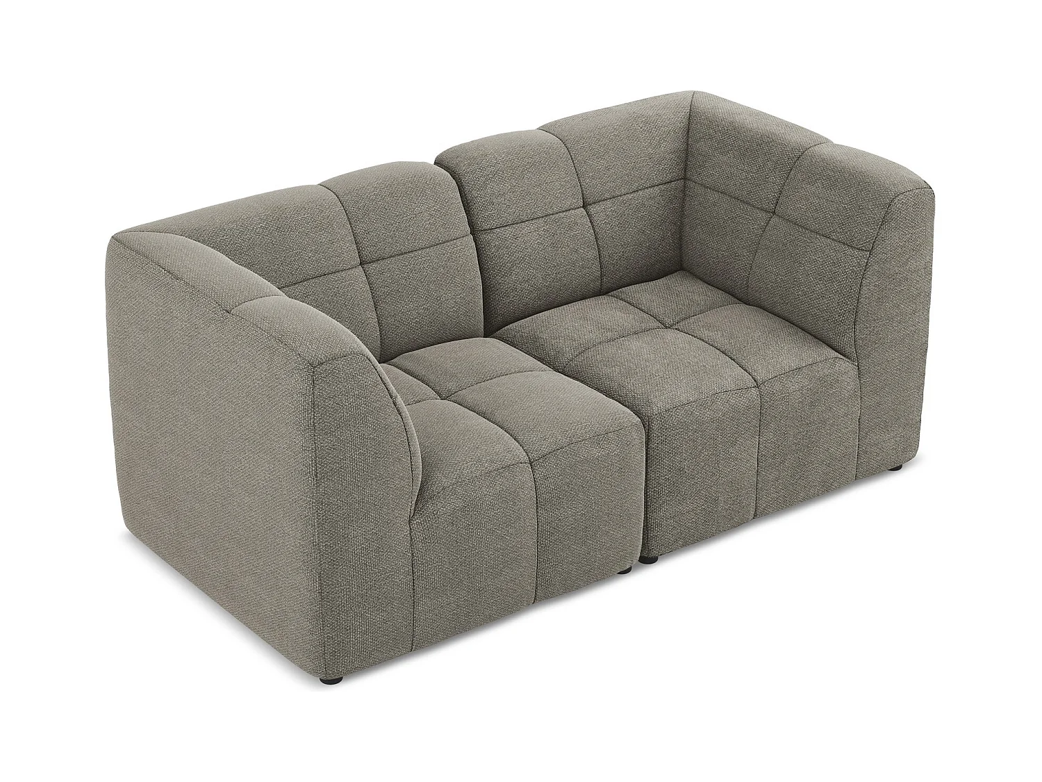 2-Sitzer Sofa - - Bouclé - Grau - ALOHA