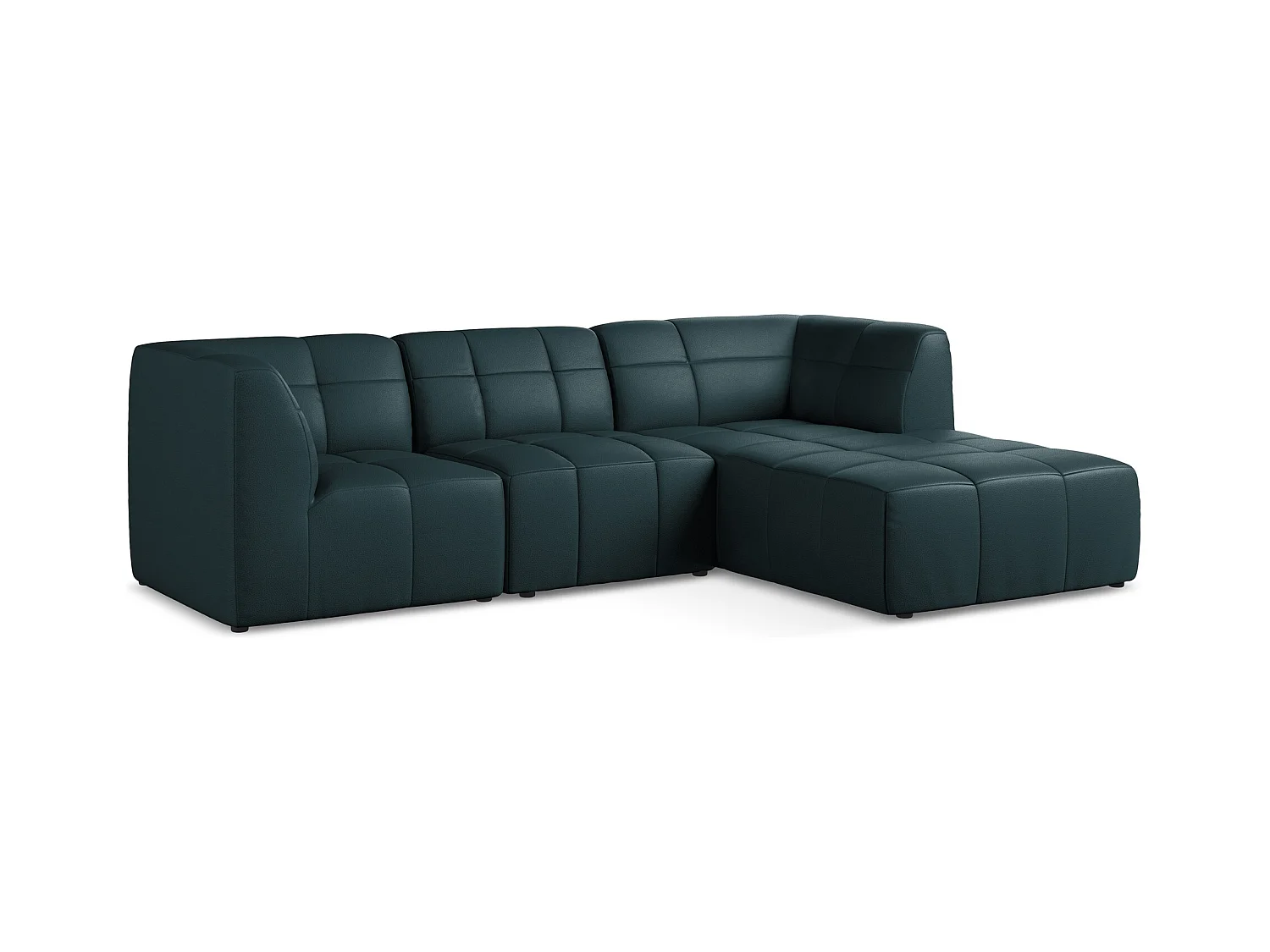 Modulaire hoekbank rechts van marinier kunstleer - ALOHA