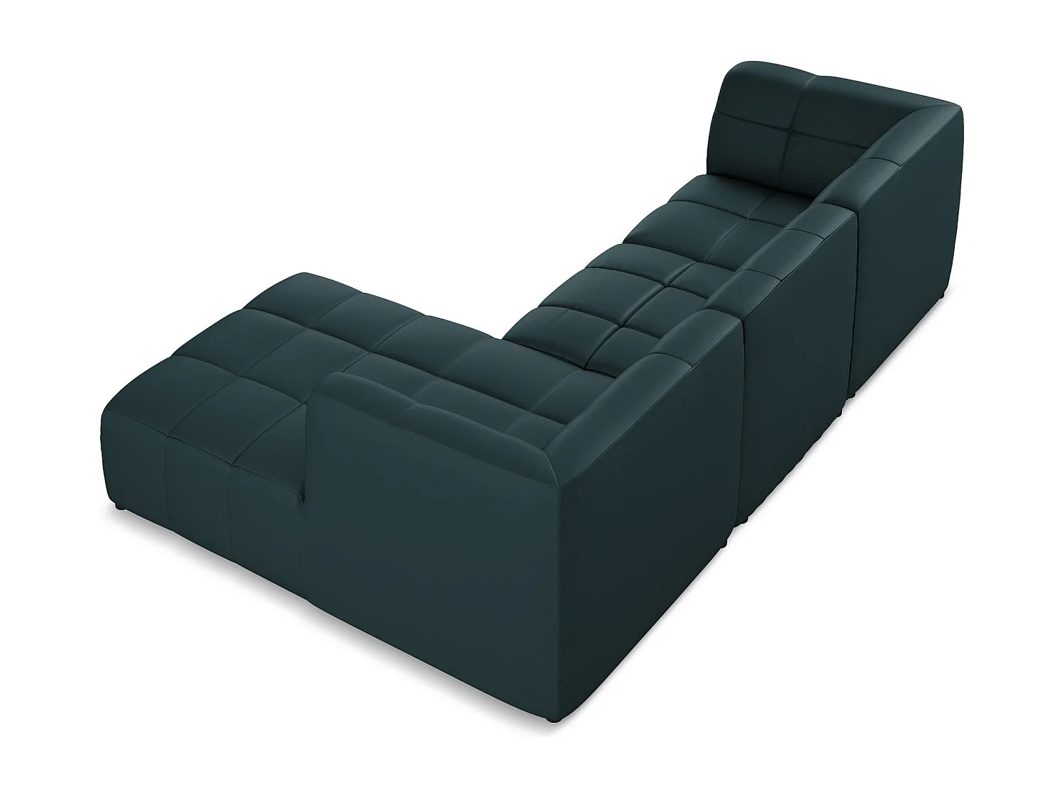 Modulaire hoekbank rechts van marinier kunstleer - ALOHA