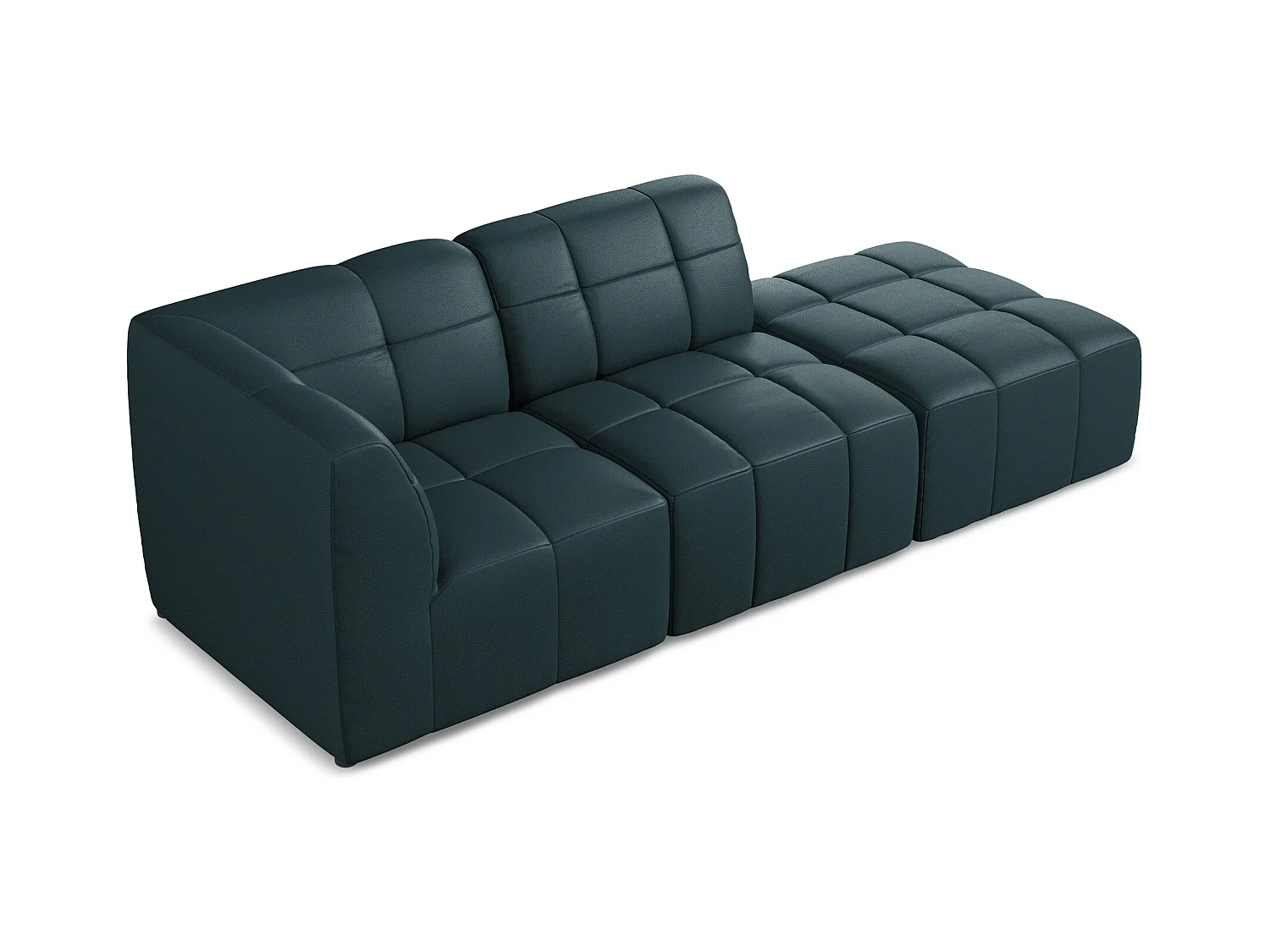 Modulaire hoekbank rechts van marinier kunstleer - ALOHA