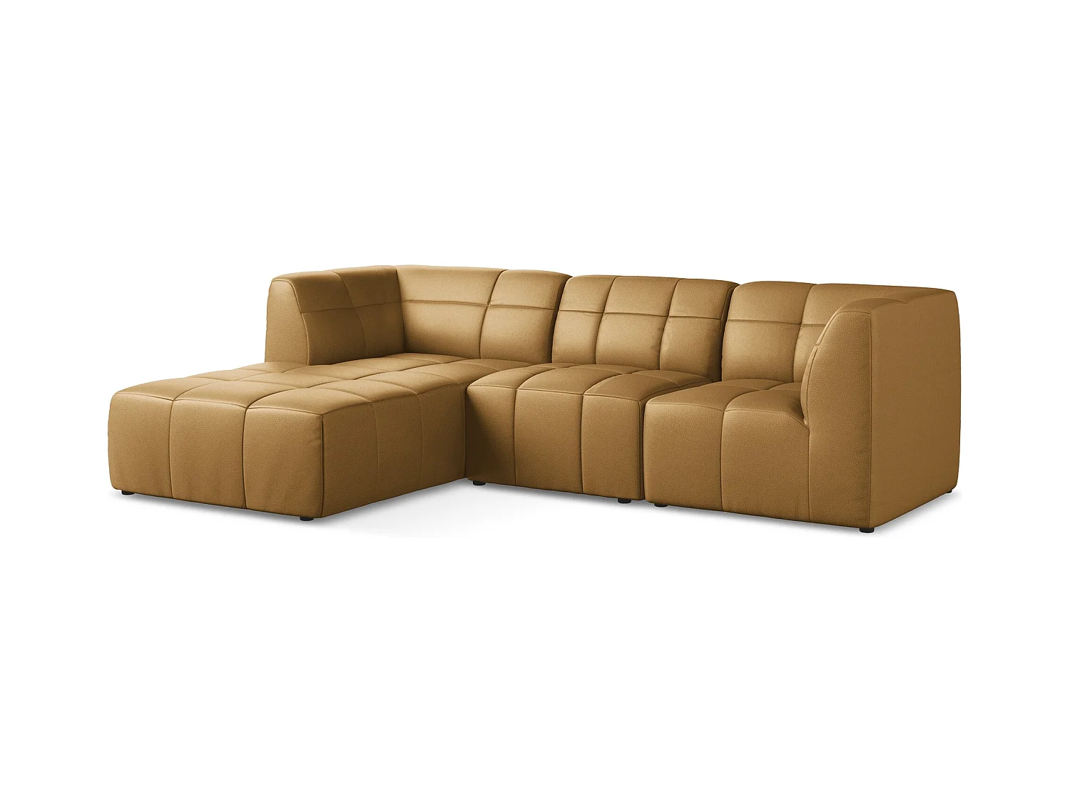3-Sitzer Modulares Ecksofa - Ecke Links - Kunstleder - Carmel - ALOHA