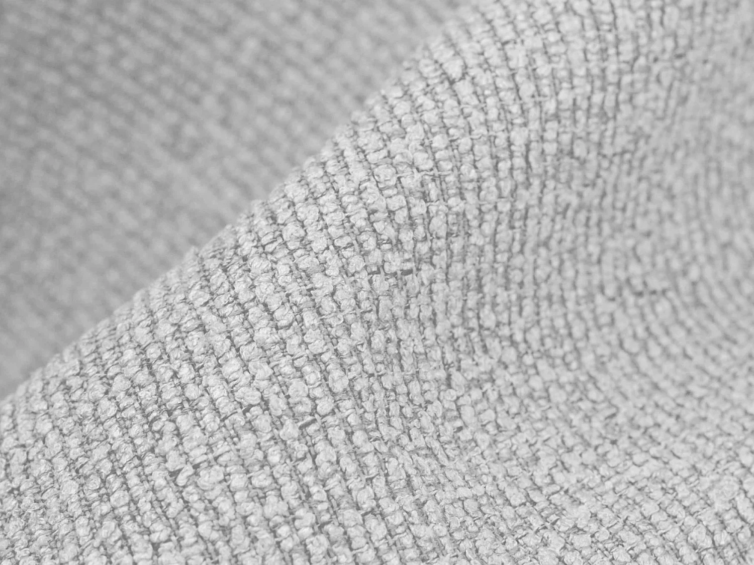 Modulares Ecksofa - - Bouclé - Silber - LANI