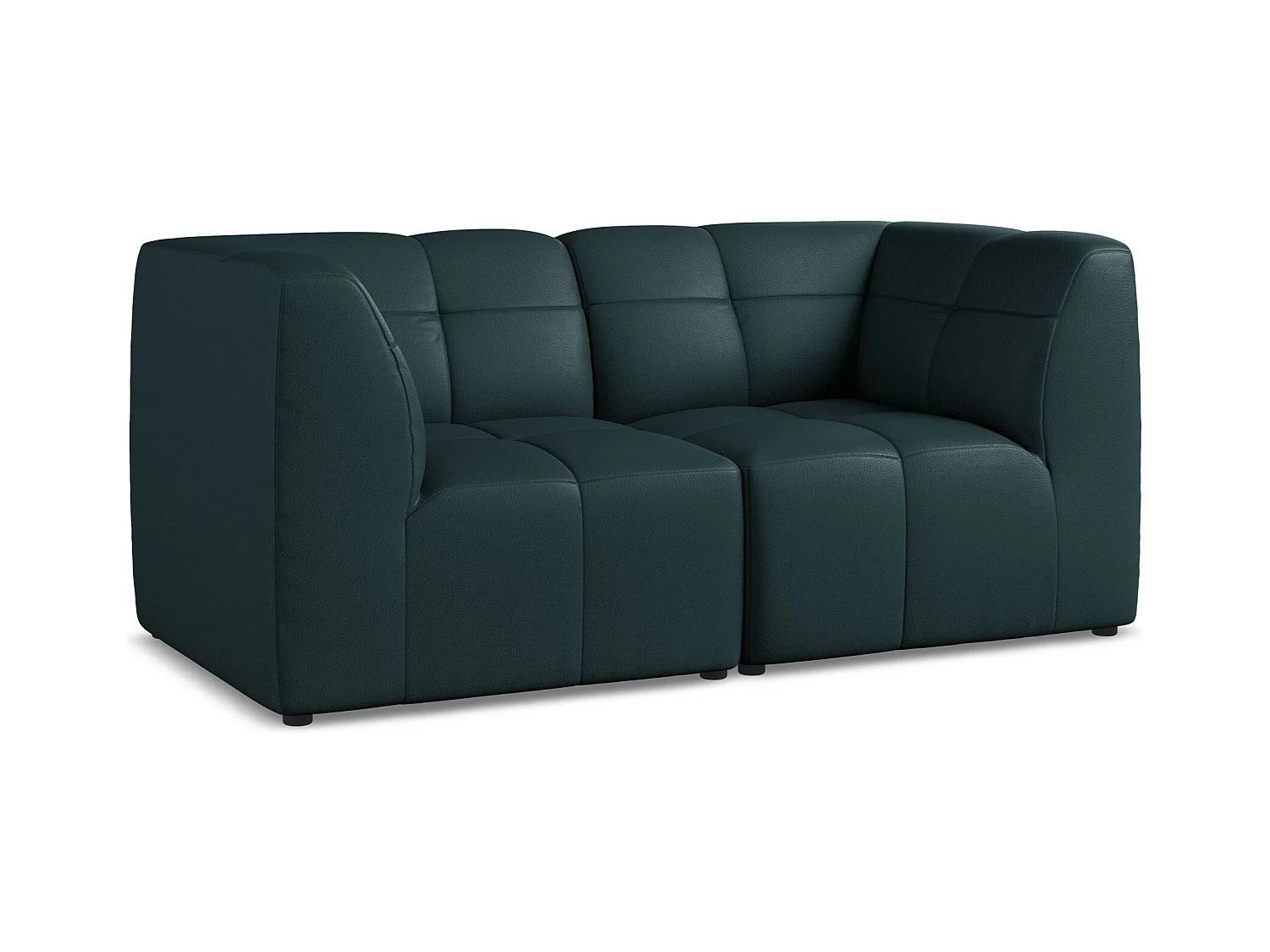2-Sitzer Sofa - - Kunstleder - Marine - ALOHA