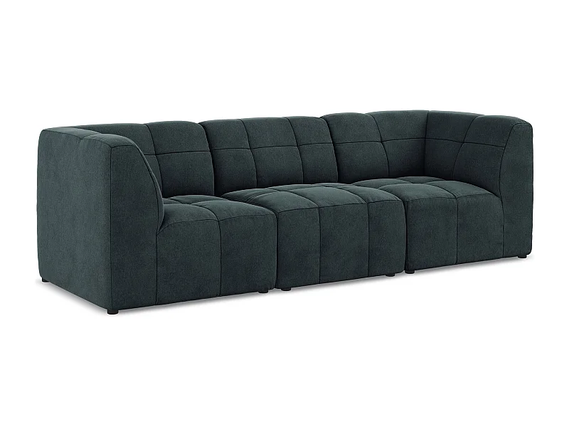 3-osobowa kanapa modułowa - z tkaniny welwetowej - morski - ALOHA