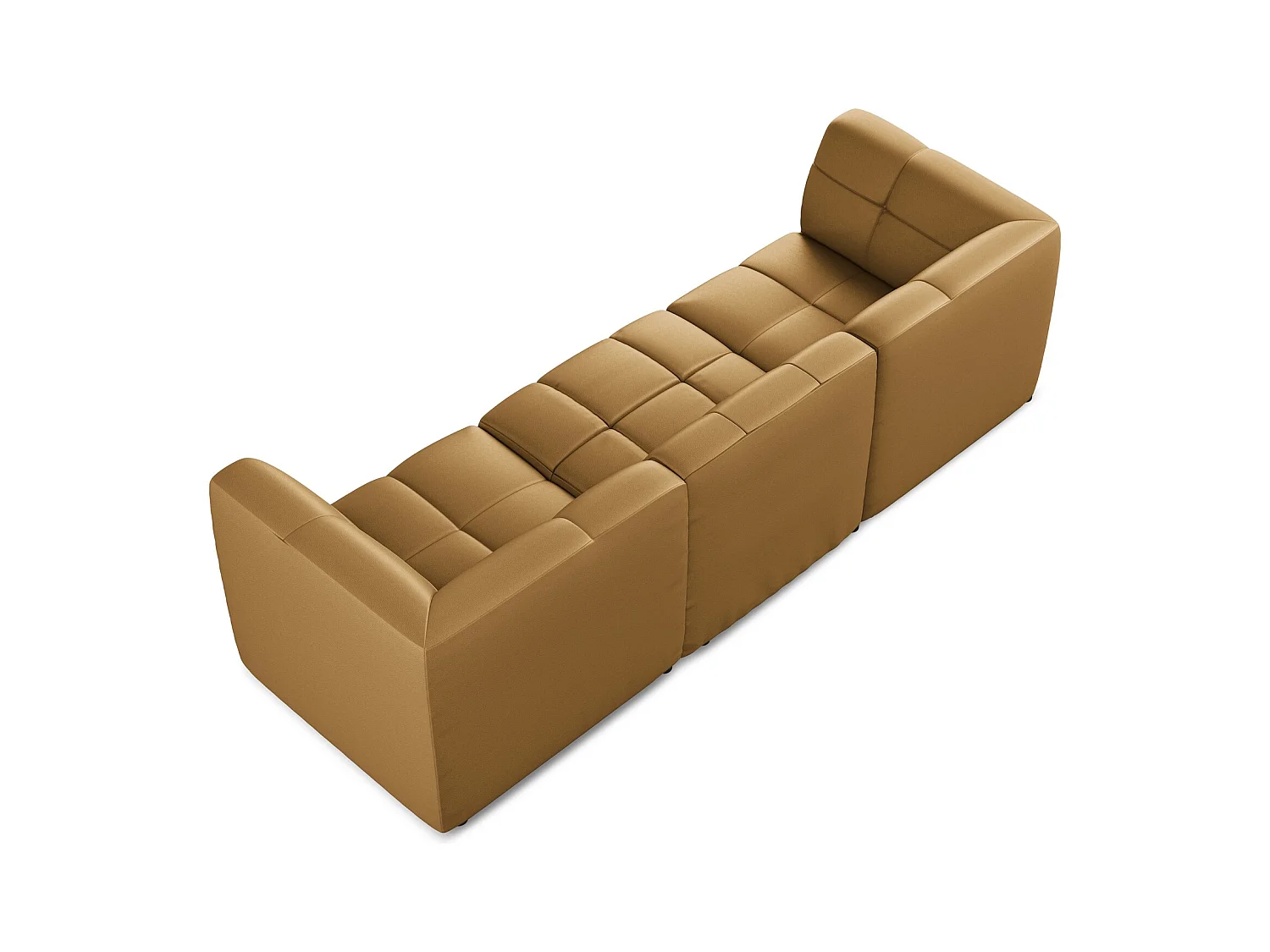 Canapé modulable 3 places en similicuir - carmel - ALOHA