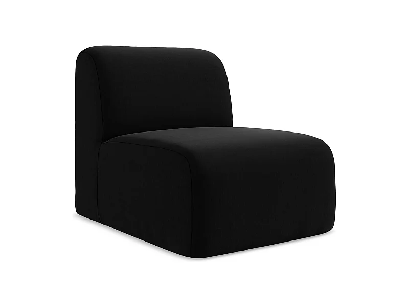 Modular - Mittelsofa - Samt - Schwarz - LANI