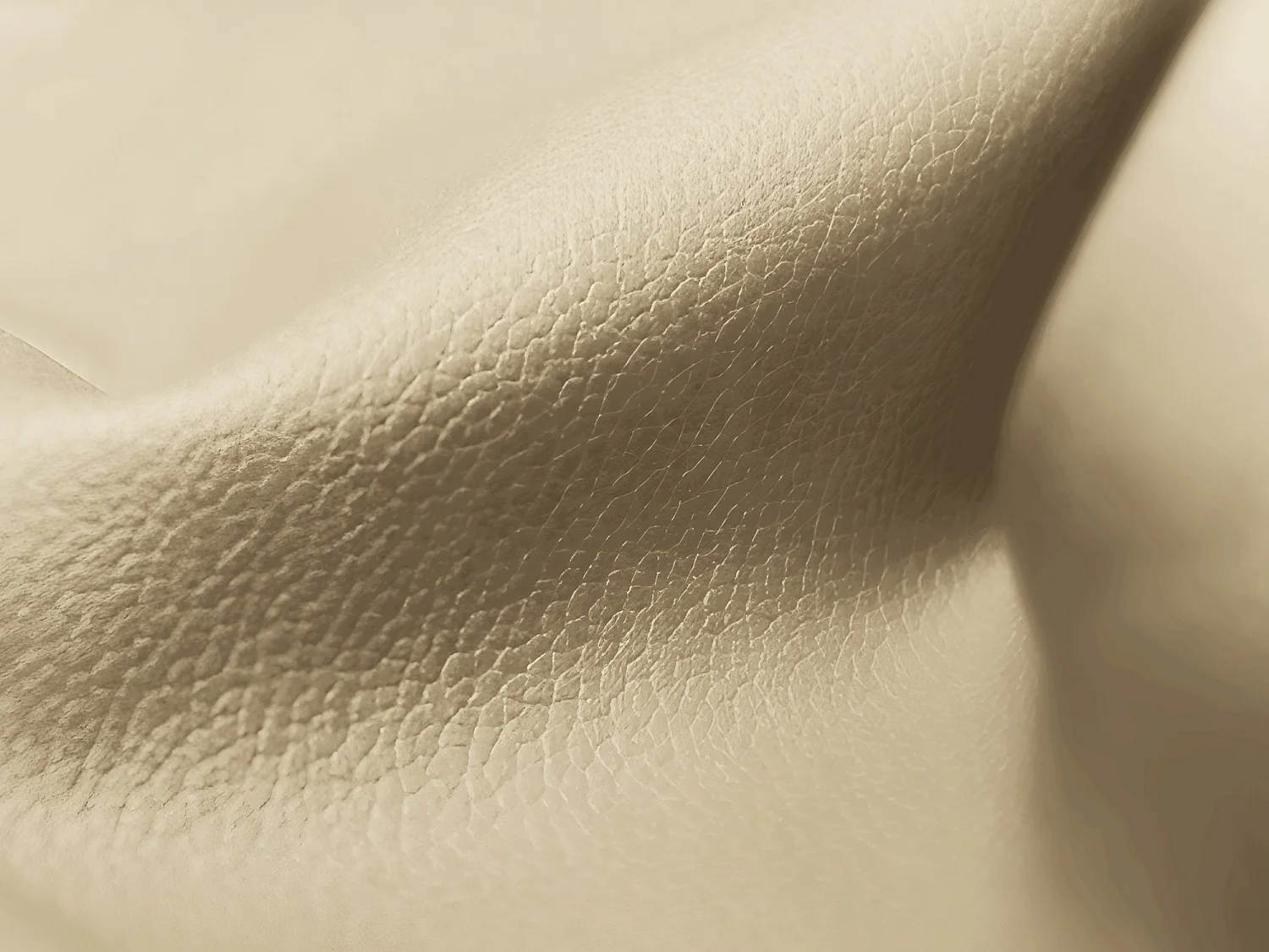 Modulaire hoekbank links van beige kunstleer - ALOHA