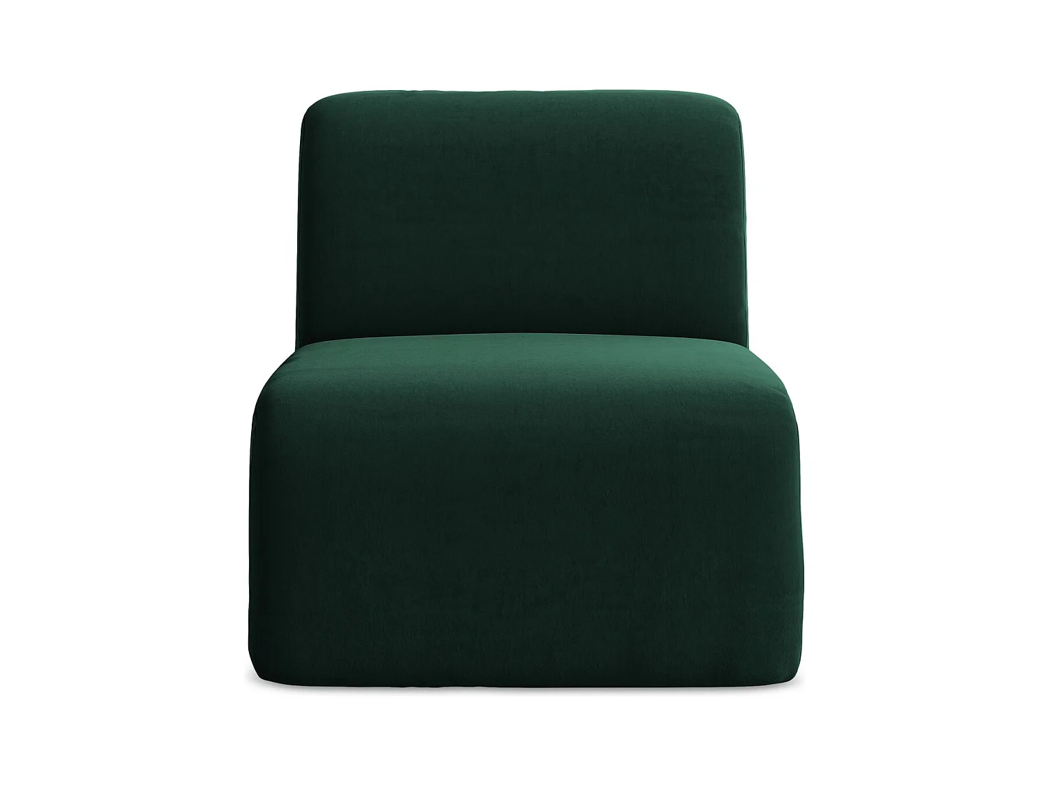 Fauteuil pour canapé modulable en velours - bouteille verte - LANI