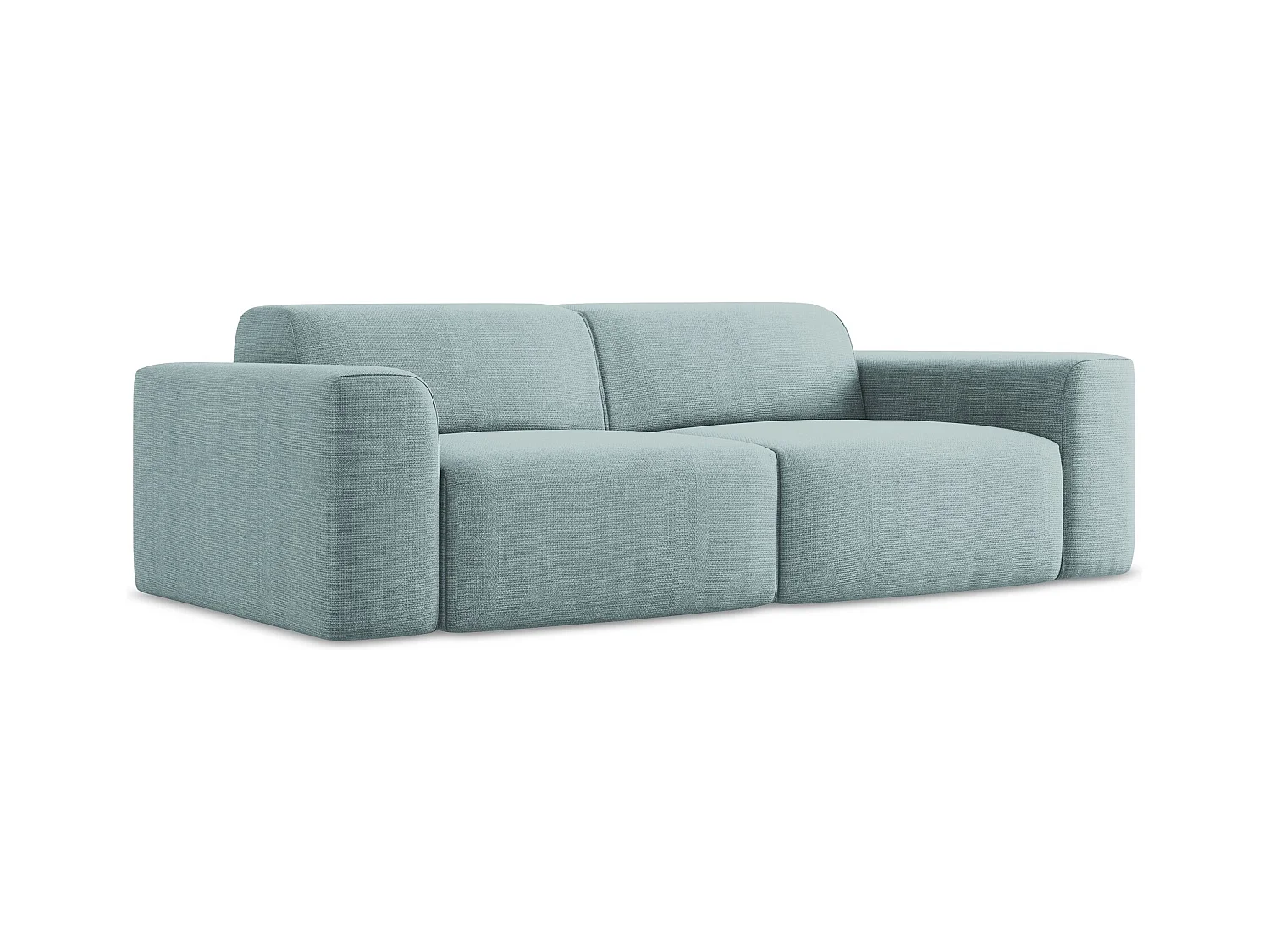 2-Sitzer Sofa - - Strukturstoff - Jeans - KELI