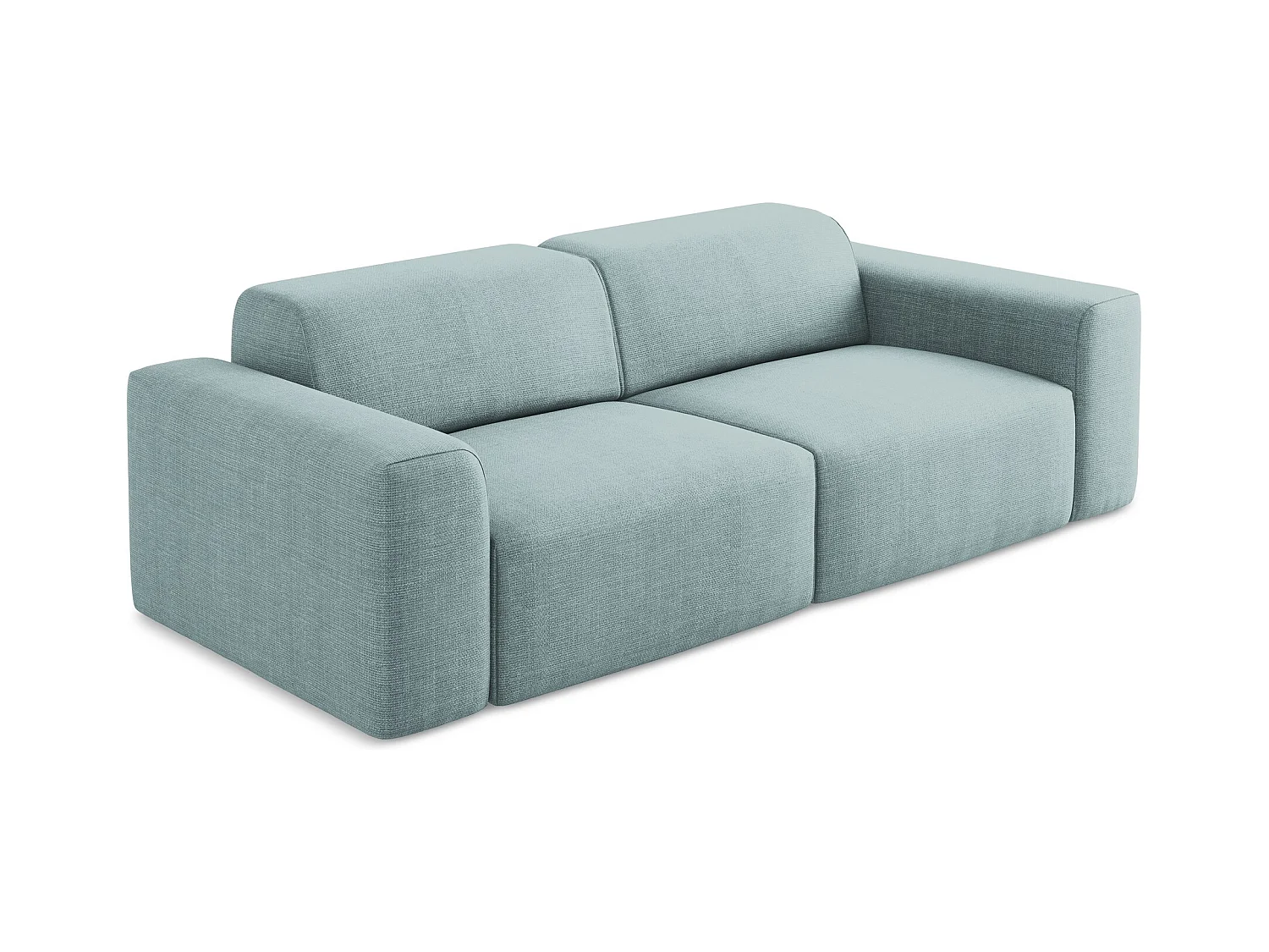 2-Sitzer Sofa - - Strukturstoff - Jeans - KELI