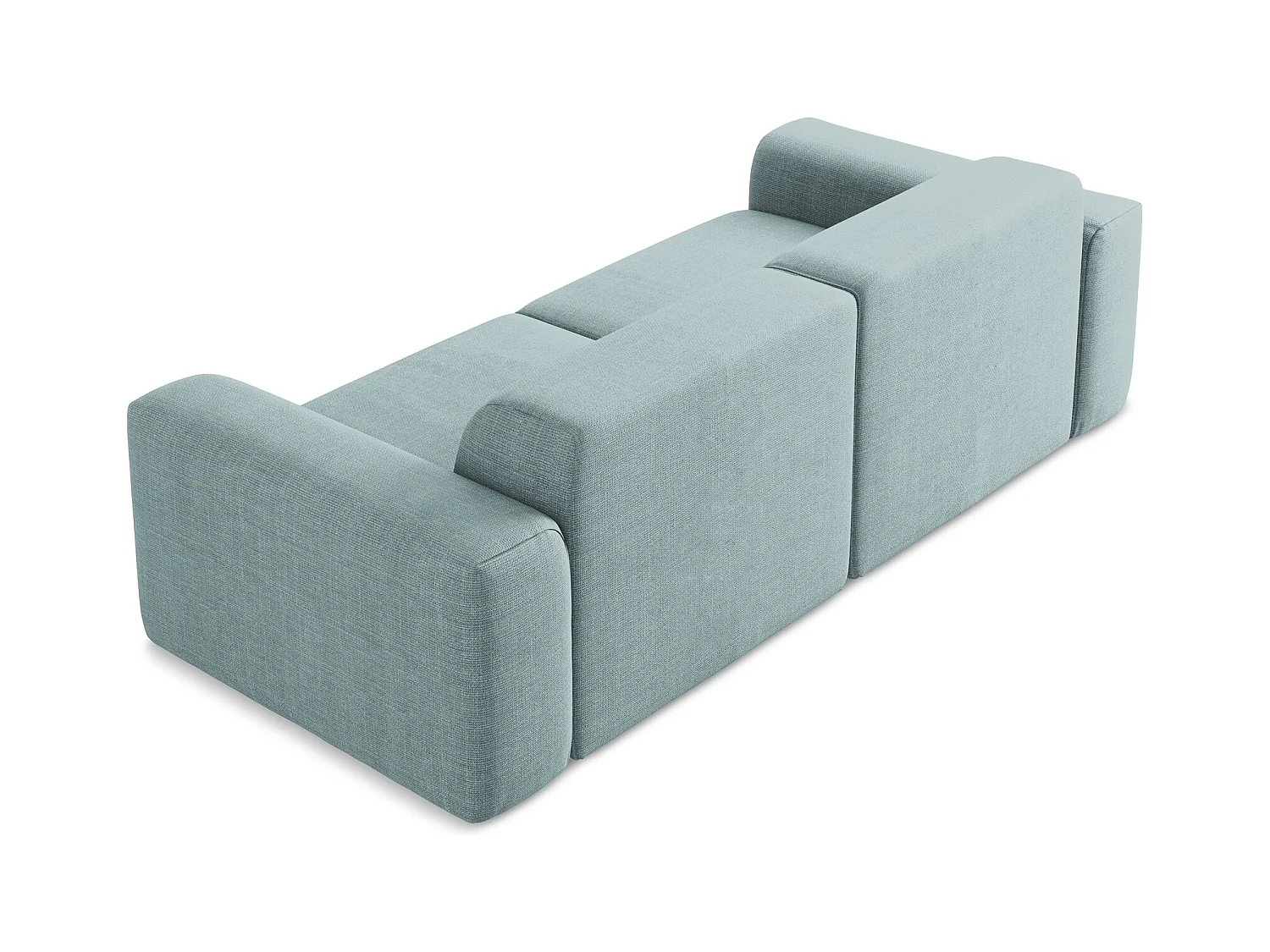 2-Sitzer Sofa - - Strukturstoff - Jeans - KELI