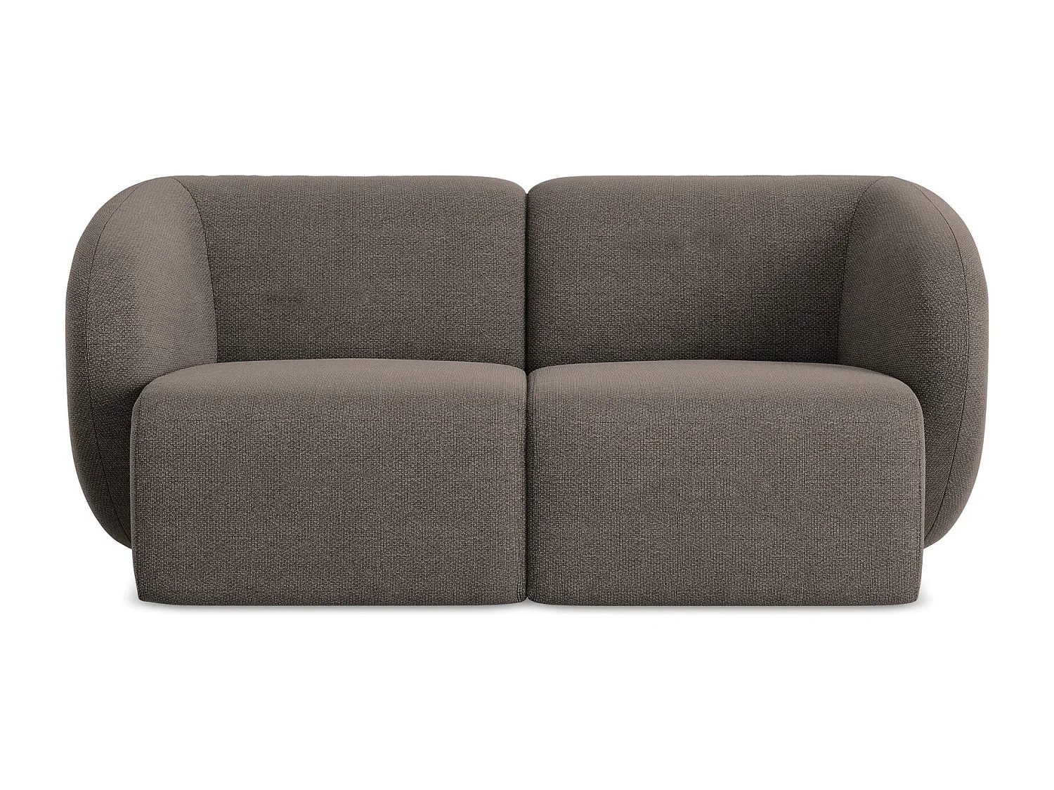 2-Sitzer Sofa - - Bouclé - Schokolade - LANI