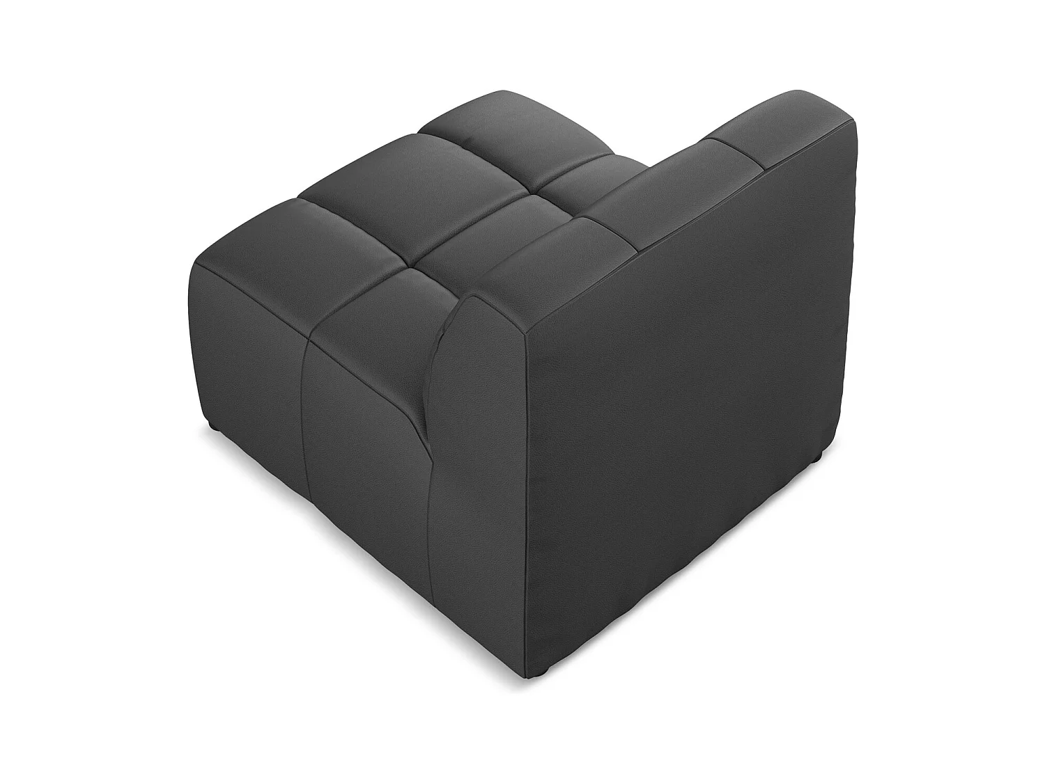 Moduł - ze skóry syntetycznej - szary - ALOHA