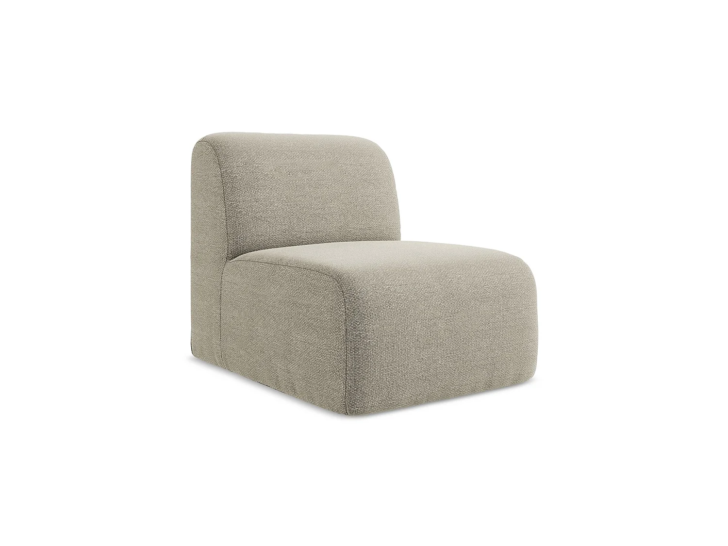 Bankmodule midden van taupe bouclé - CERVO