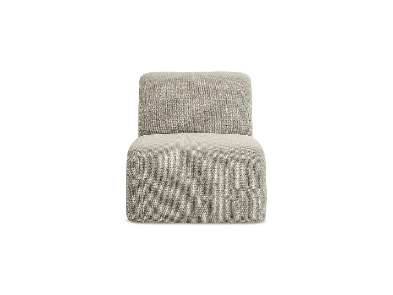 Bankmodule midden van taupe bouclé - CERVO