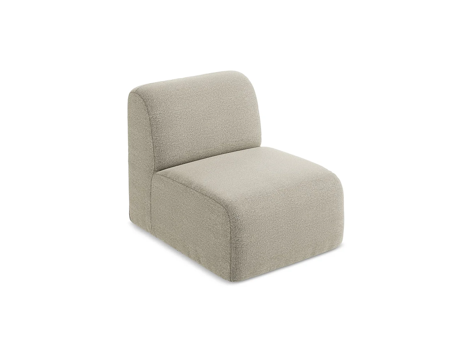 Bankmodule midden van taupe bouclé - CERVO