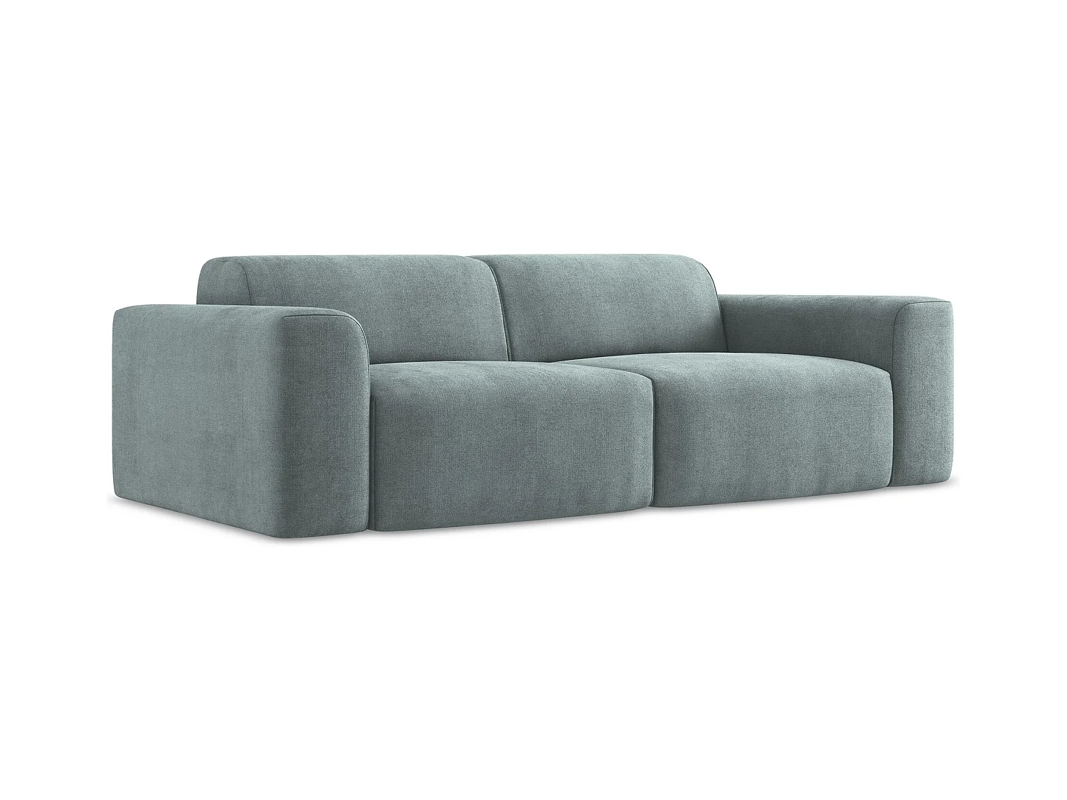 2-Sitzer Sofa - - Strukturstoff - Jeans - KELI