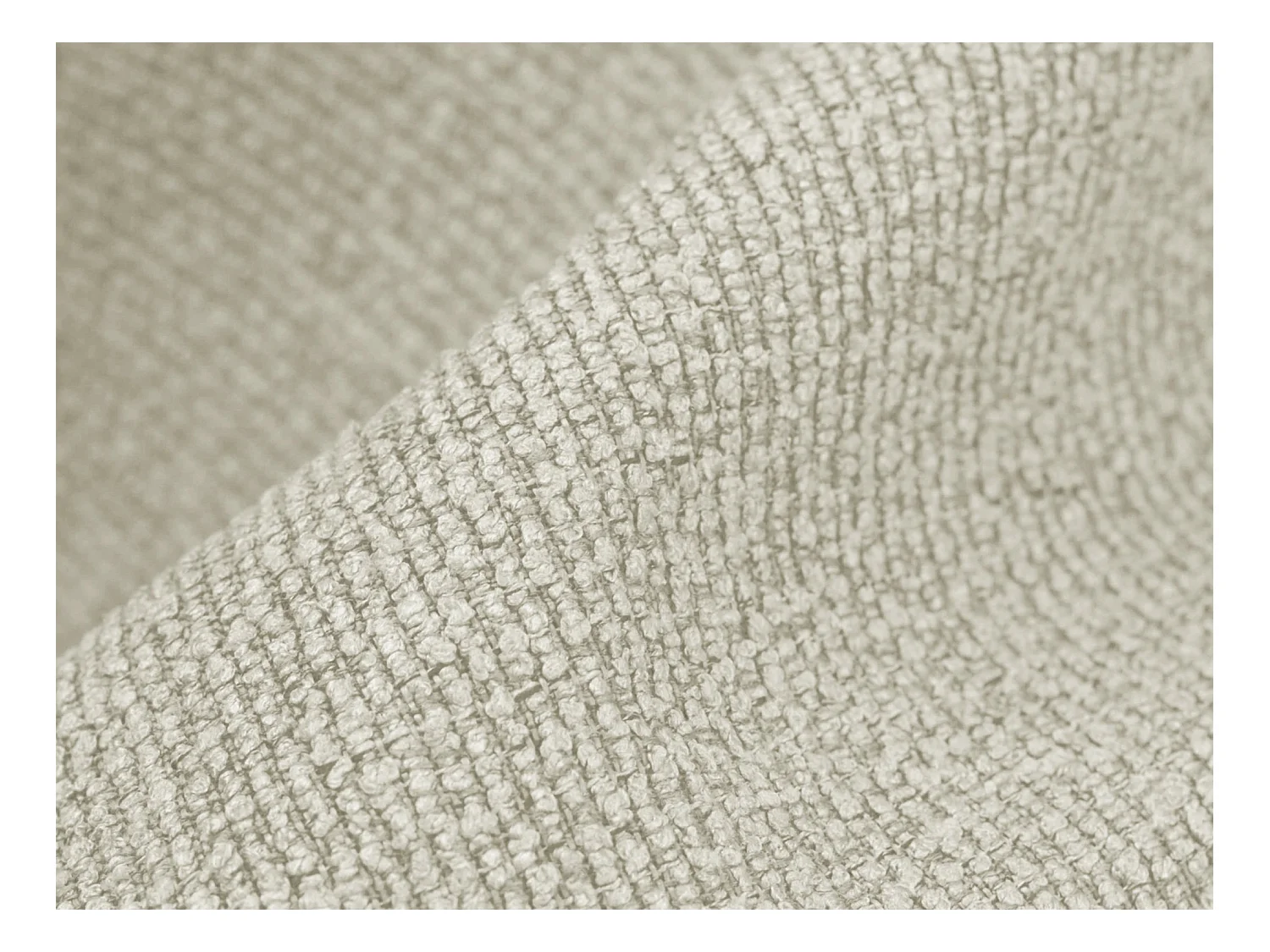 Ecksofa mit Schlaffunktion - Ecke Rechts - Bouclé - Sand - MOKU