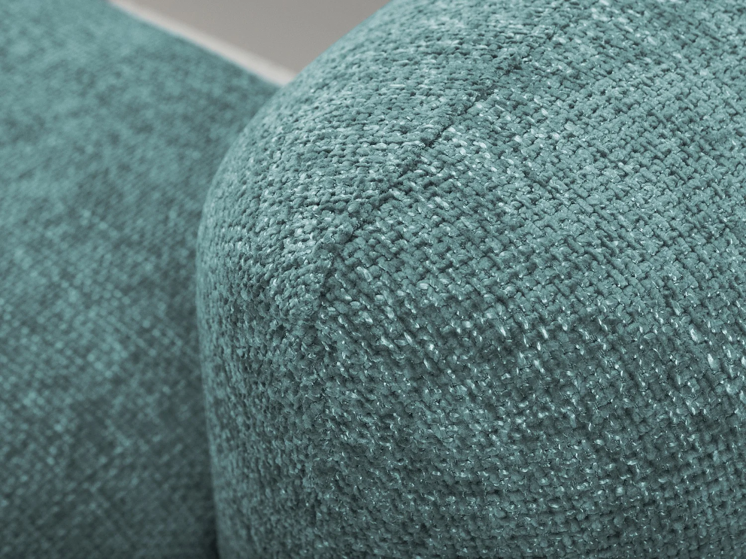 Canapé d’angle 3 places gauche convertible en tissu chenille - jeans - MELE