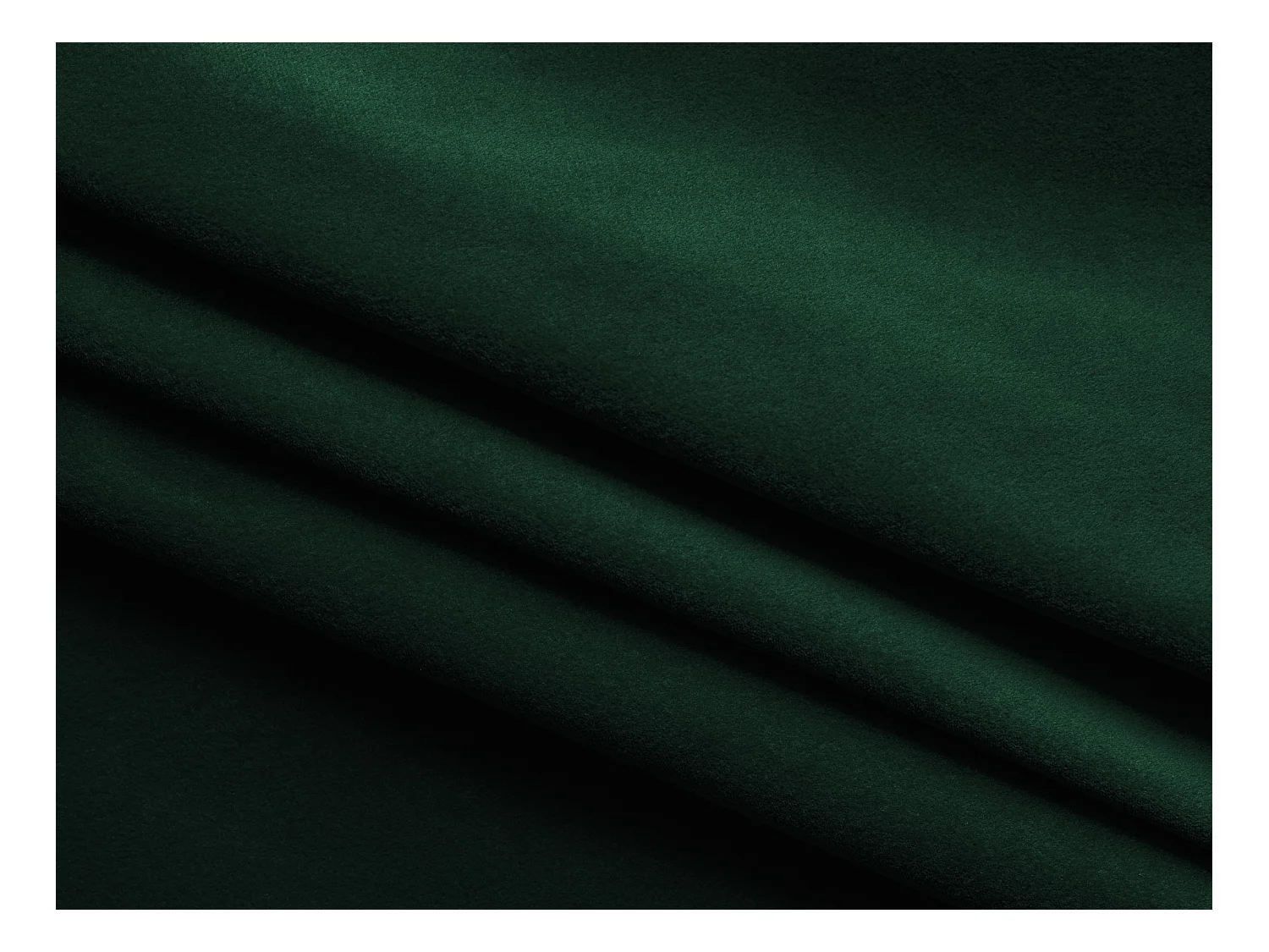 Ecksofa mit Schlaffunktion - Ecke Rechts - Samt - Flaschengrün - MOKU