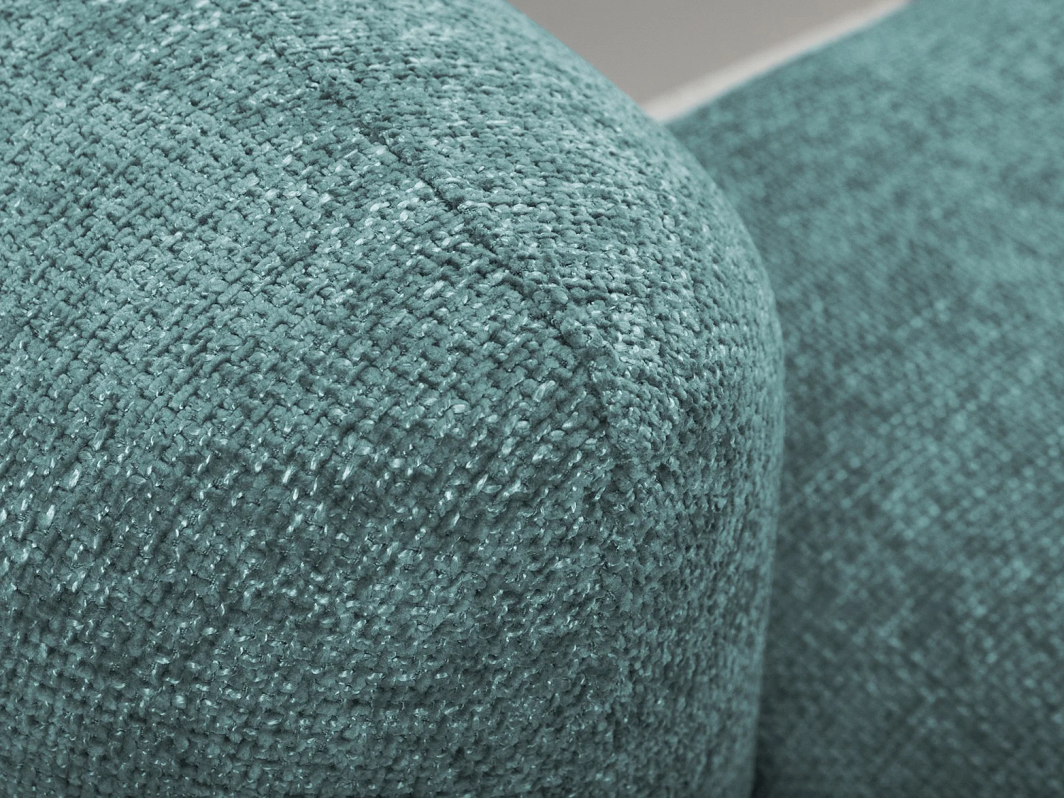 Canapé d'angle droit convertible en tissu chenille - jeans - MELE