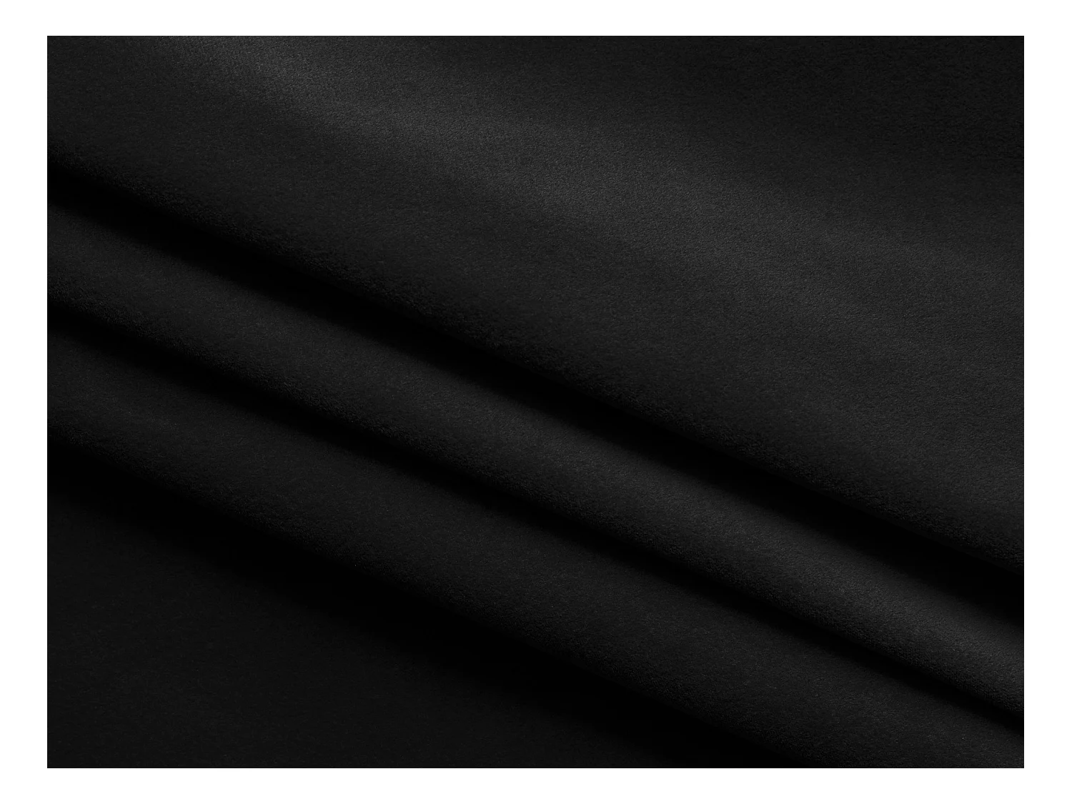 Canapé d'angle droit convertible en velours - noir - MOKU