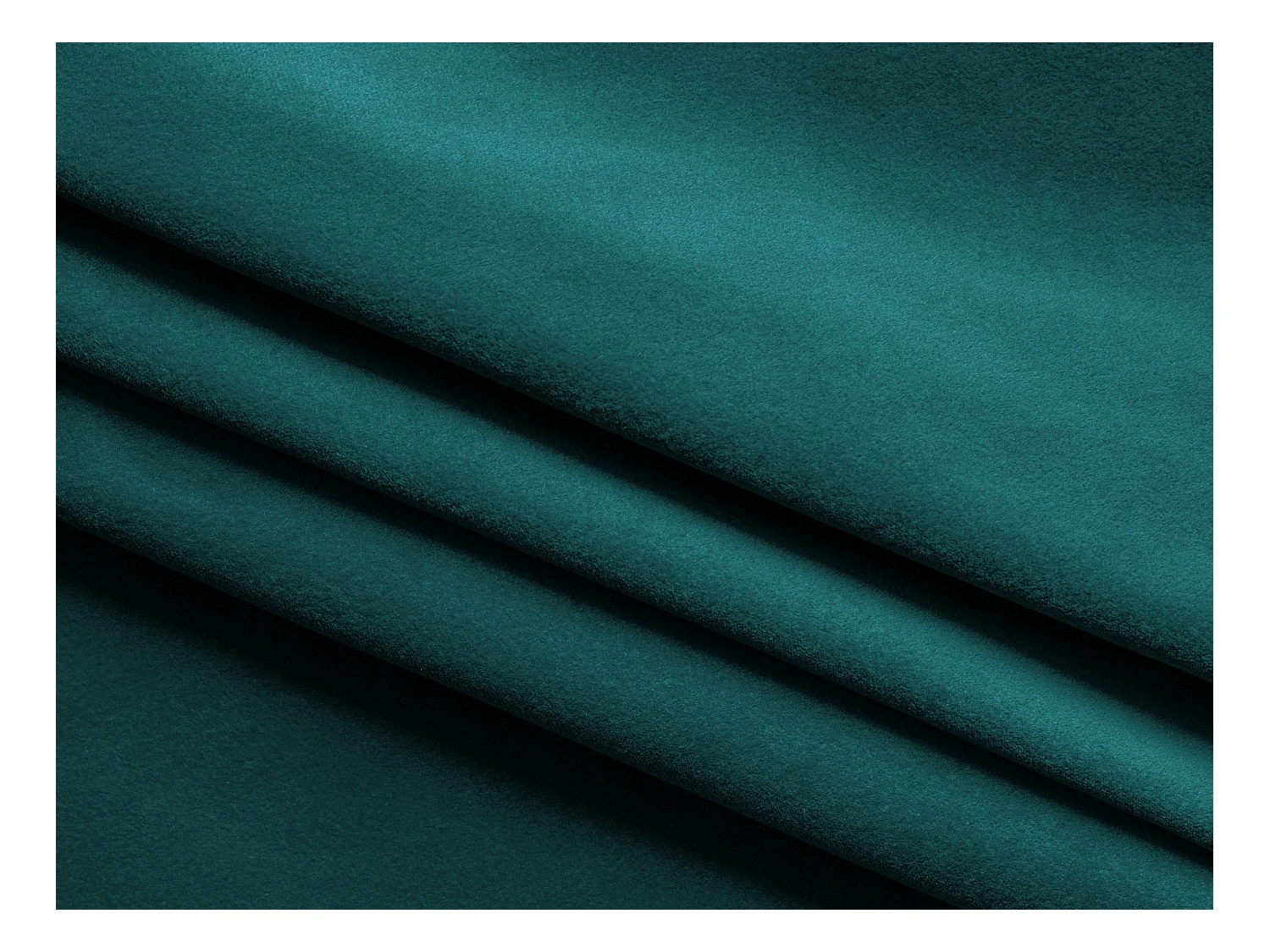 Canapé d'angle droit convertible en velours - marin - MOKU