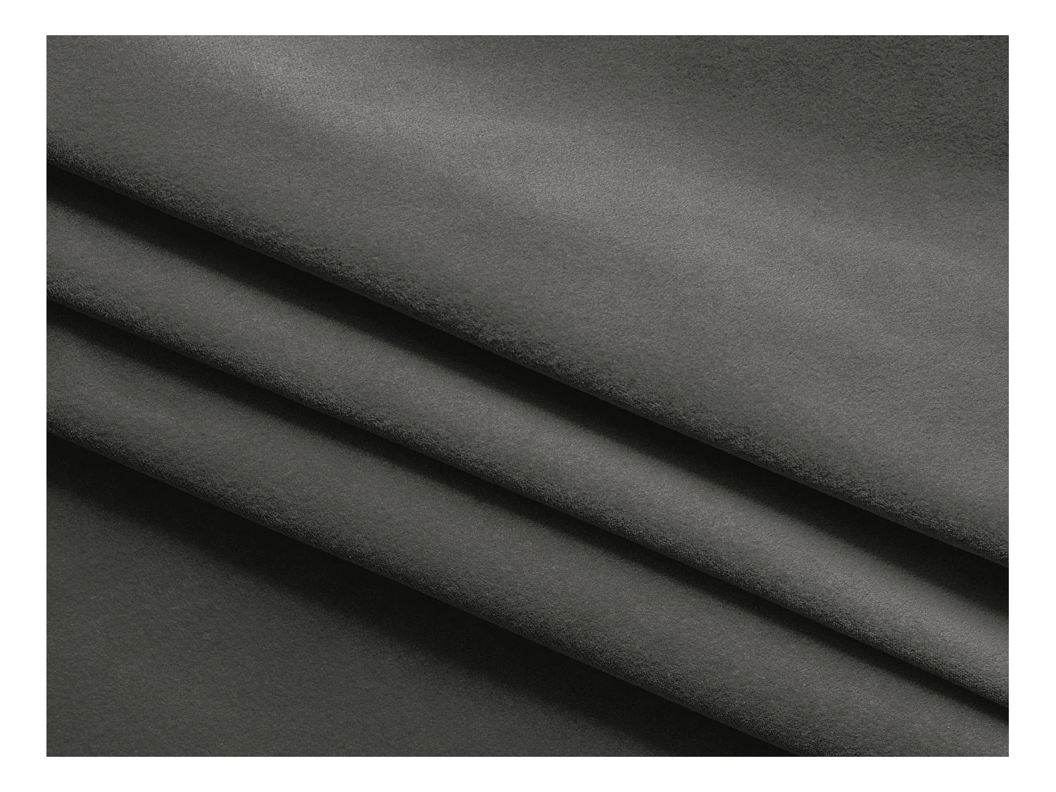 Canapé d'angle droit convertible en velours - acier - MOKU