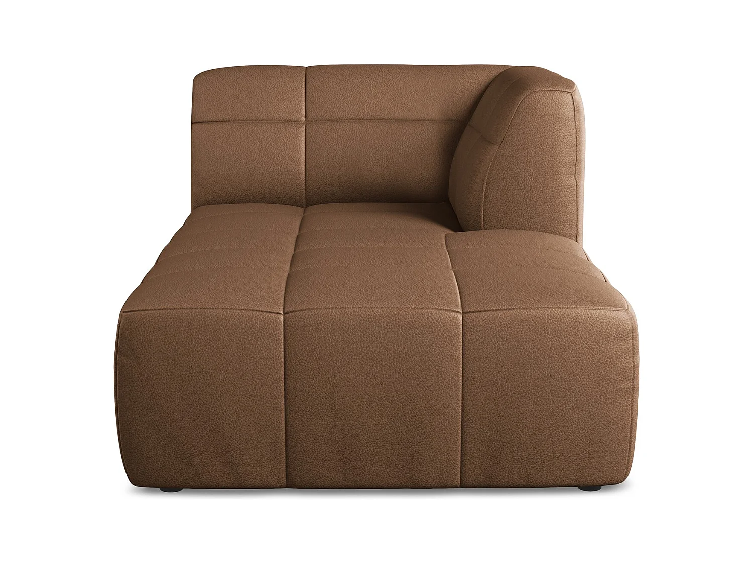 Modular - Recamiere Rechts - Kunstleder - Schokolade - ALOHA